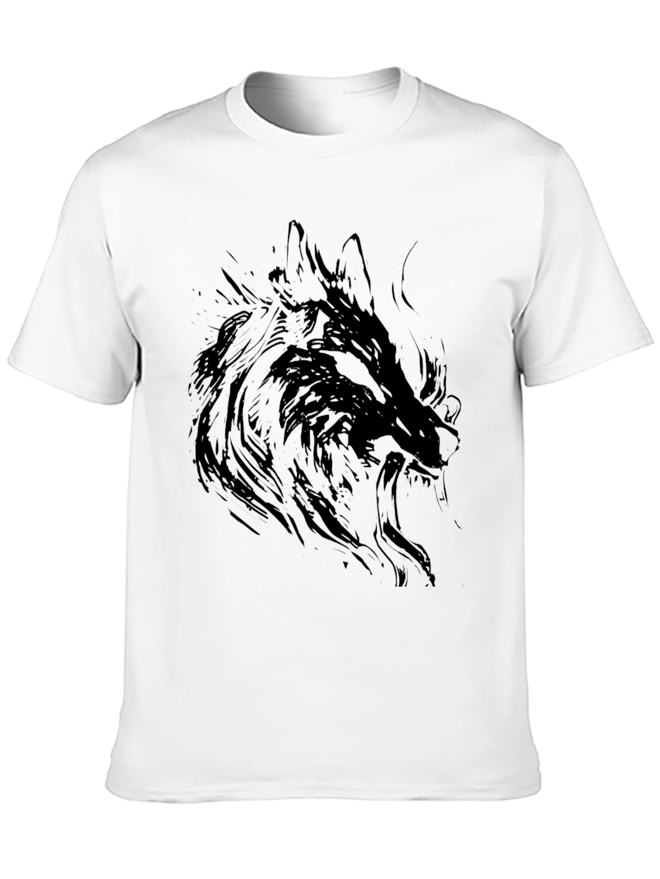 Black Wolf Graphic Tee - Stylish & Unique
