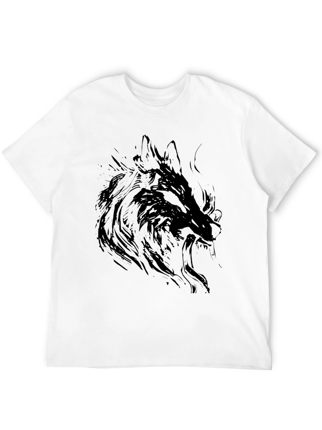 Black Wolf Graphic Tee - Stylish & Unique