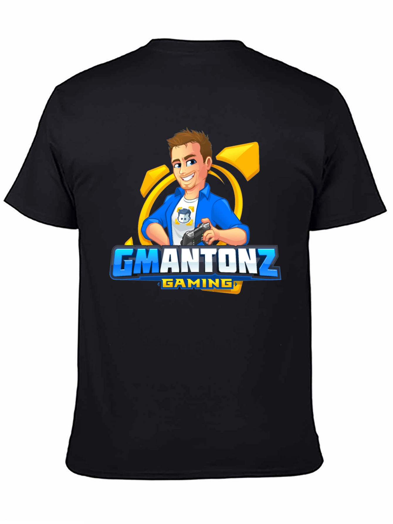 GMANTONZ Gaming Black T-Shirt