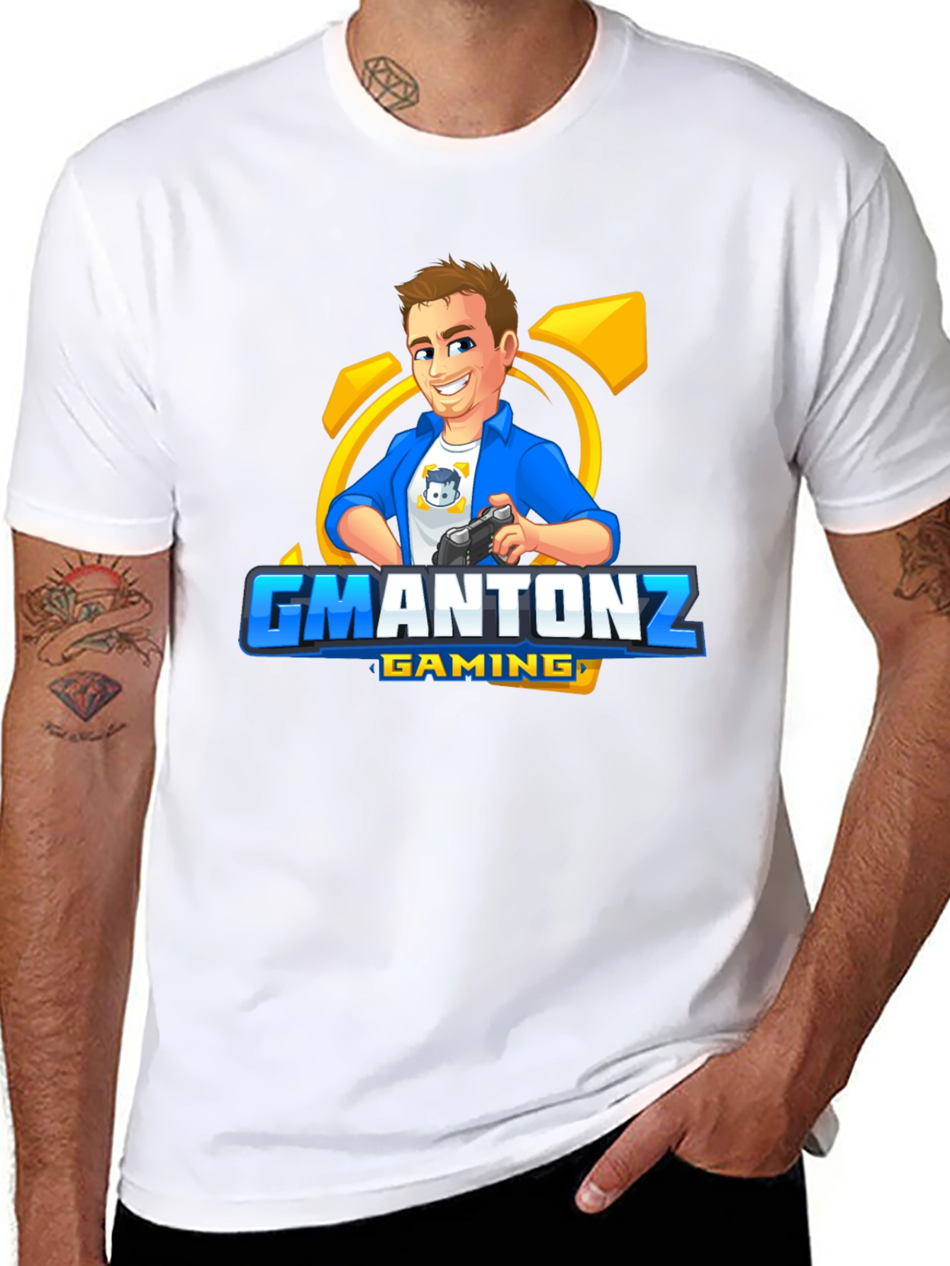 GMANTONZ Gaming Black T-Shirt