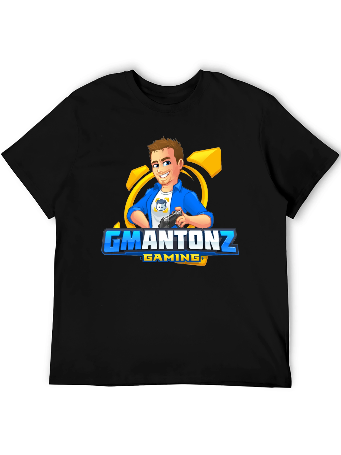 GMANTONZ Gaming Black T-Shirt