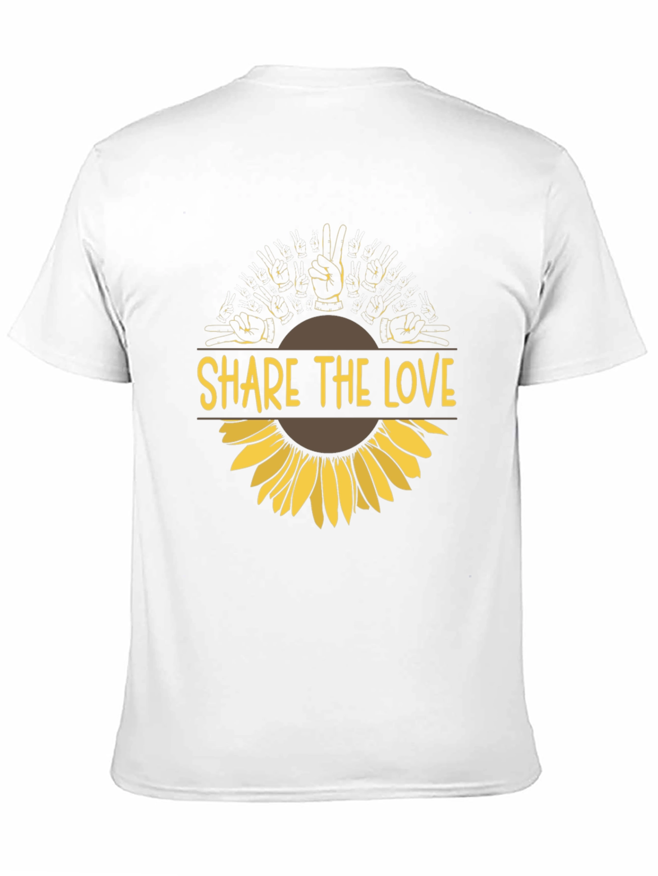Share the Love Sunflower Graphic Tee - Black