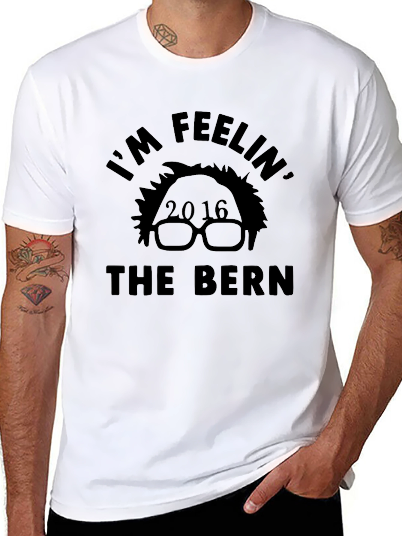 Im Feelin The Bern Black T-Shirt