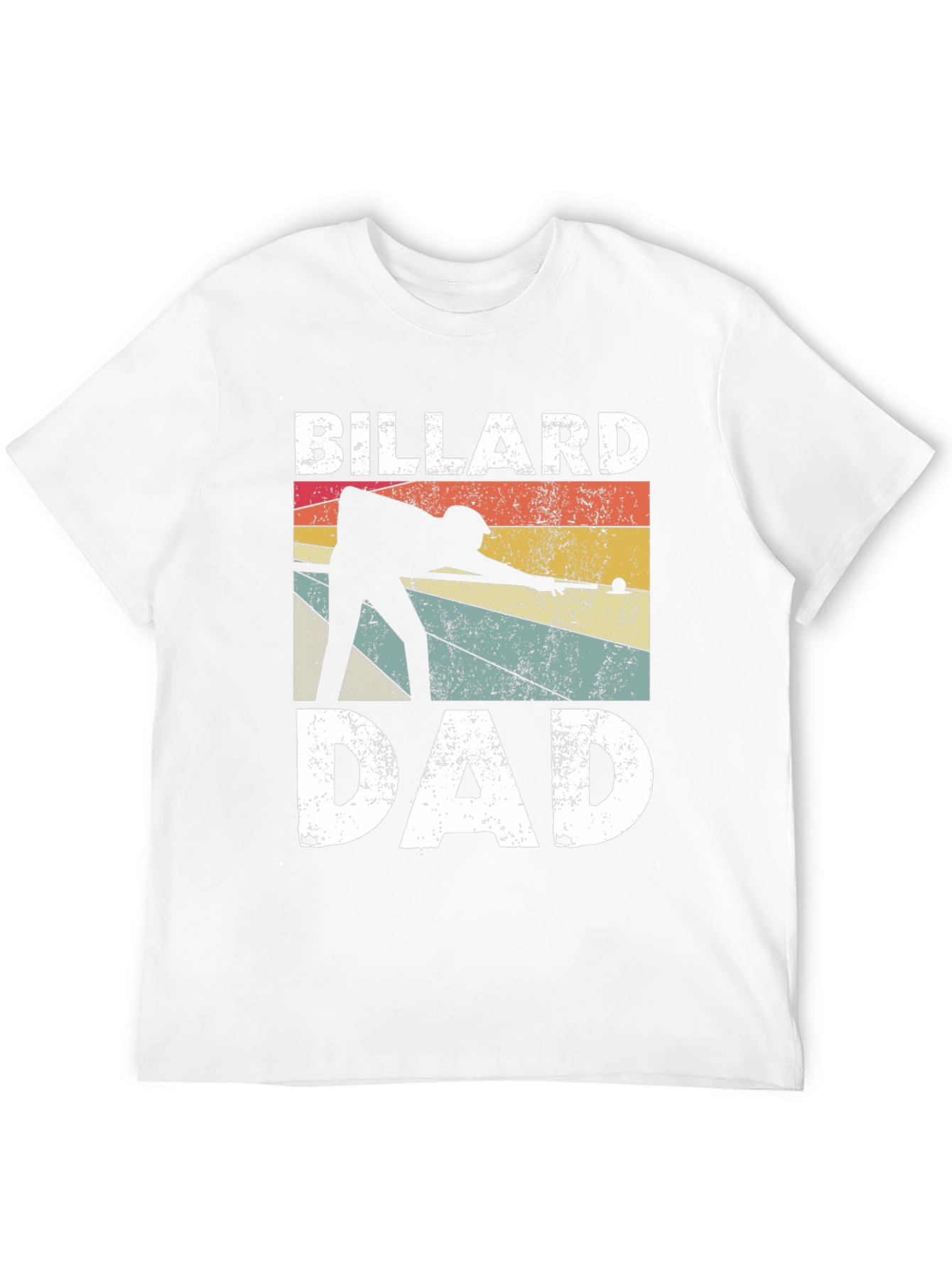 Billiard Dad T-Shirt - Retro Pool Player Design