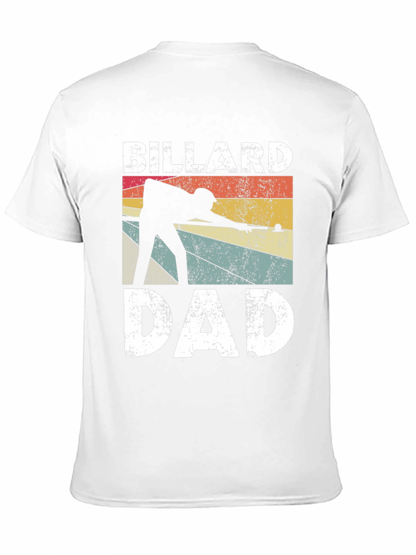 Billiard Dad T-Shirt - Retro Pool Player Design
