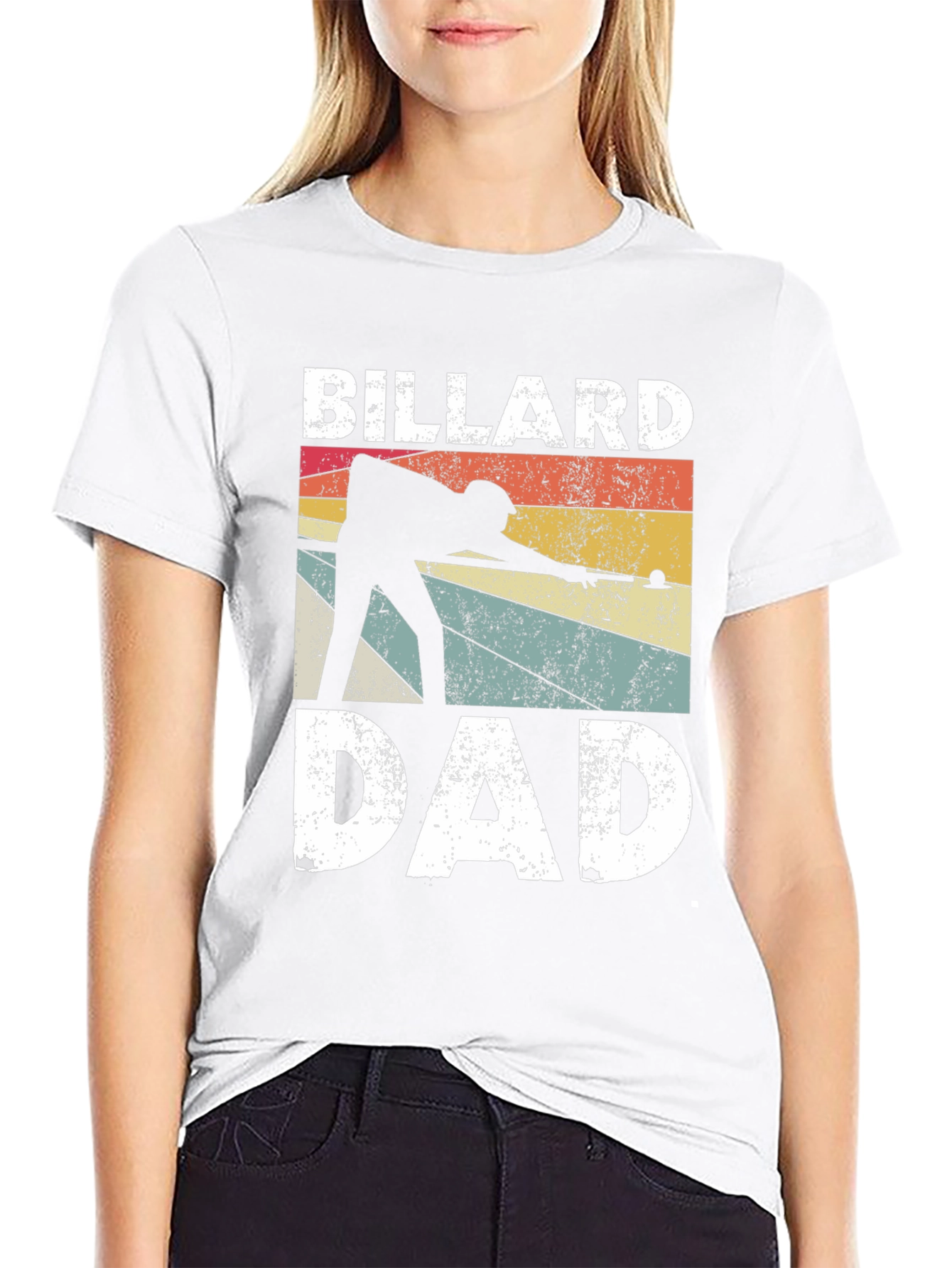 Billiard Dad T-Shirt - Retro Pool Player Design
