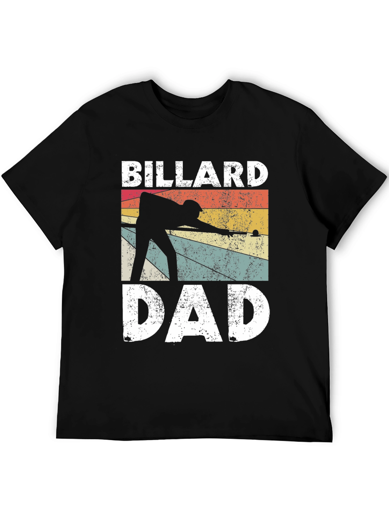 Billiard Dad T-Shirt - Retro Pool Player Design