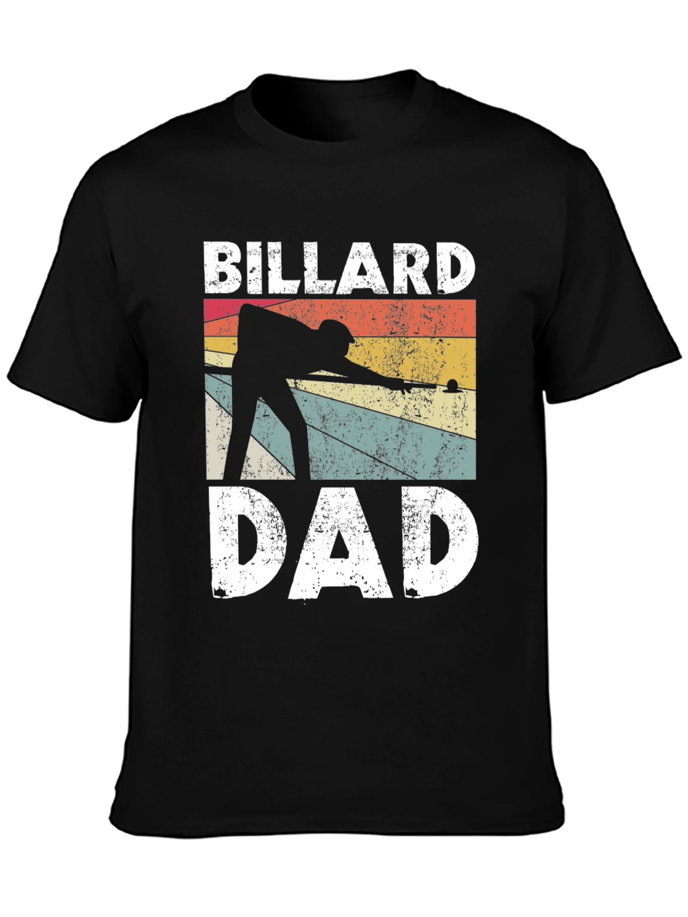 Billiard Dad T-Shirt - Retro Pool Player Design