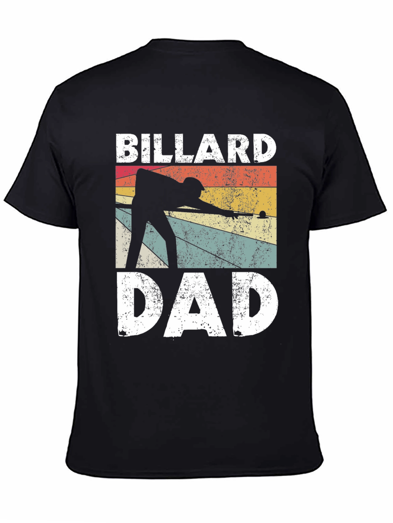 Billiard Dad T-Shirt - Retro Pool Player Design