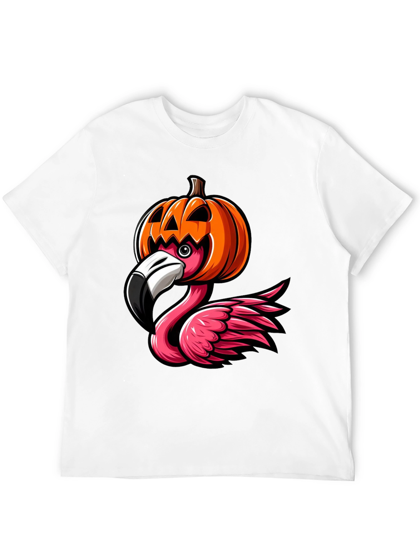 Halloween Flamingo T-Shirt - Pumpkin Costume Tee