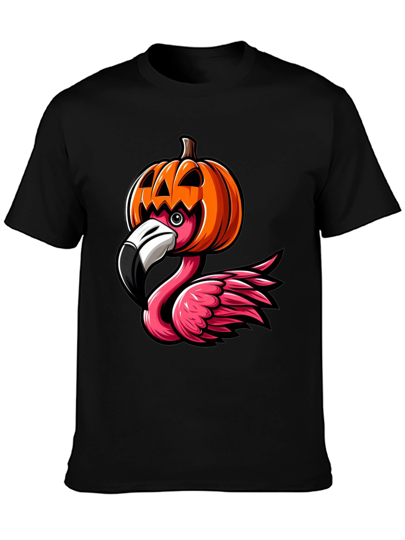Halloween Flamingo T-Shirt - Pumpkin Costume Tee