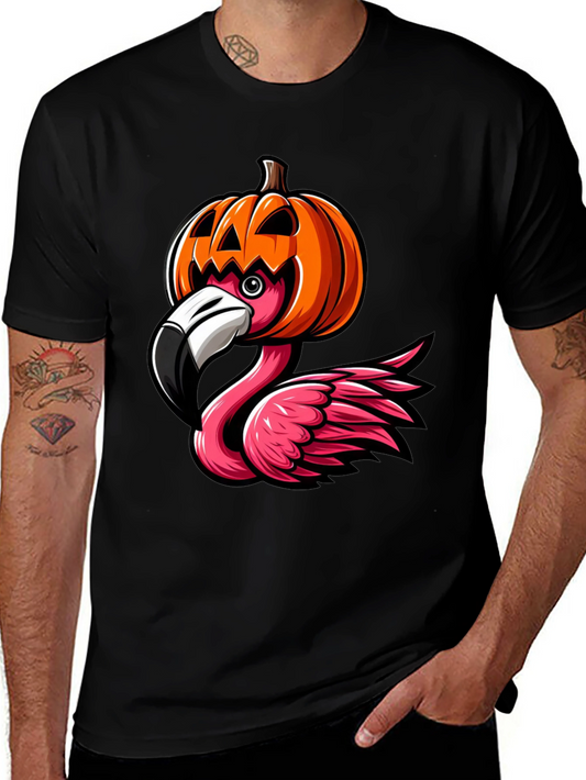 Halloween Flamingo T-Shirt - Pumpkin Costume Tee