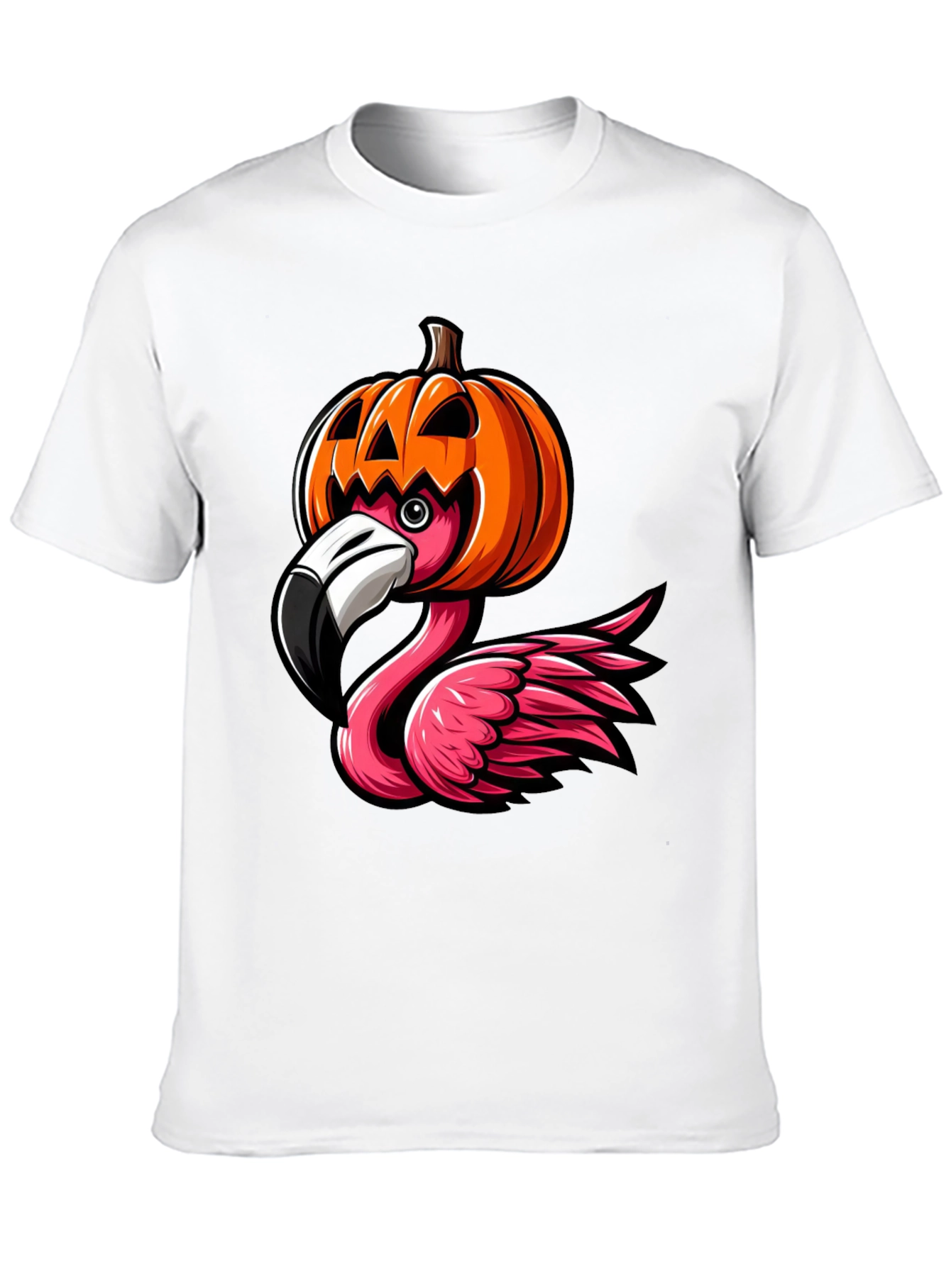 Halloween Flamingo T-Shirt - Pumpkin Costume Tee