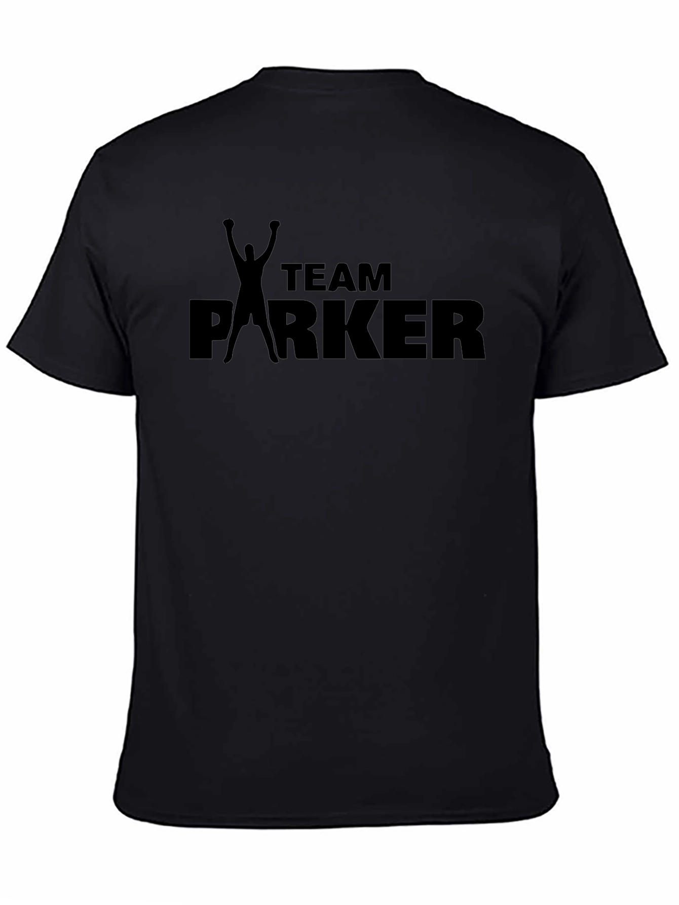 Team Parker Graphic Print Mens Black T-Shirt