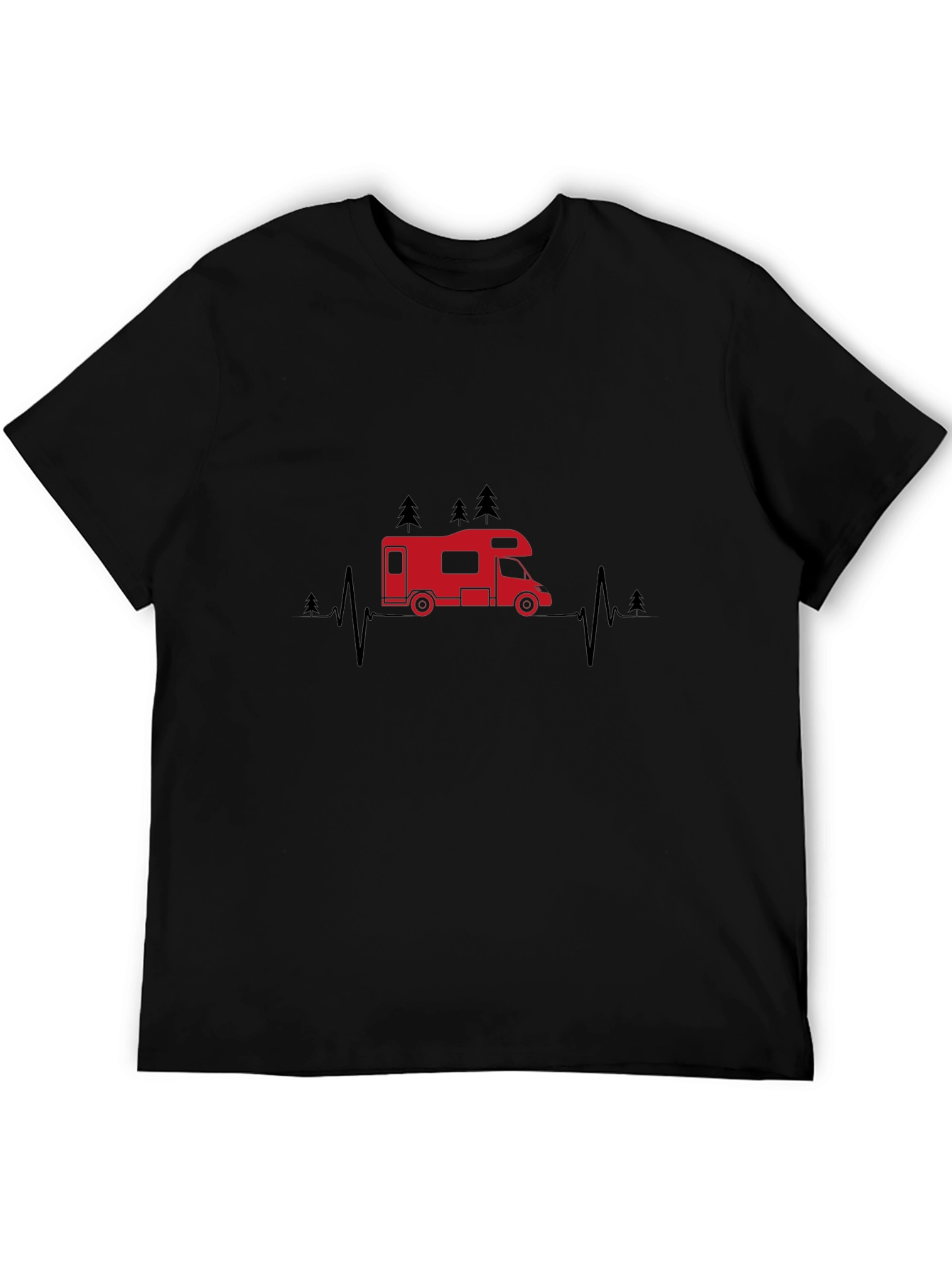 Camper Heartbeat T-Shirt - Camping Adventure Tee