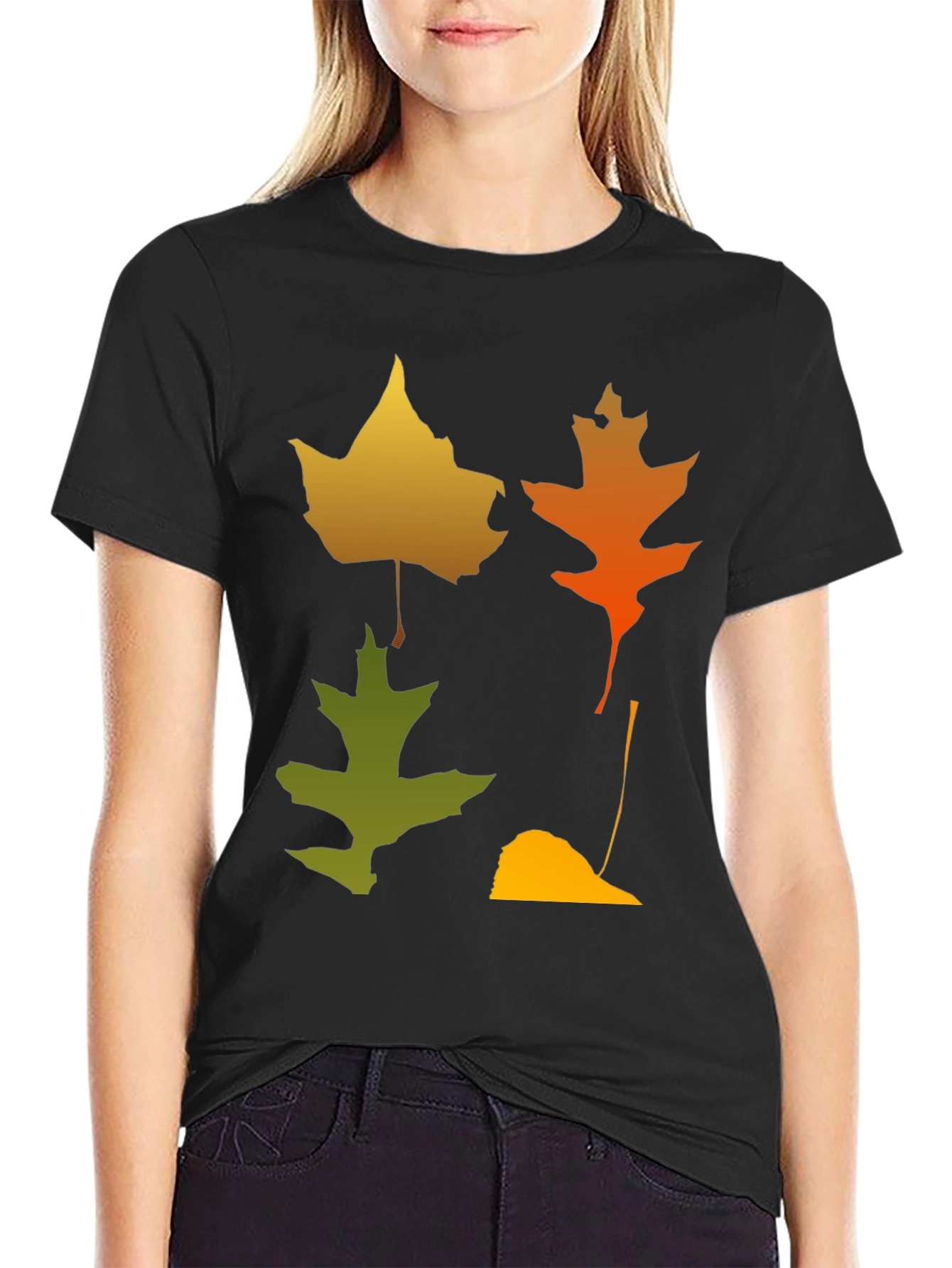 Fall Leaves Graphic Tee - Autumn Style Shirt