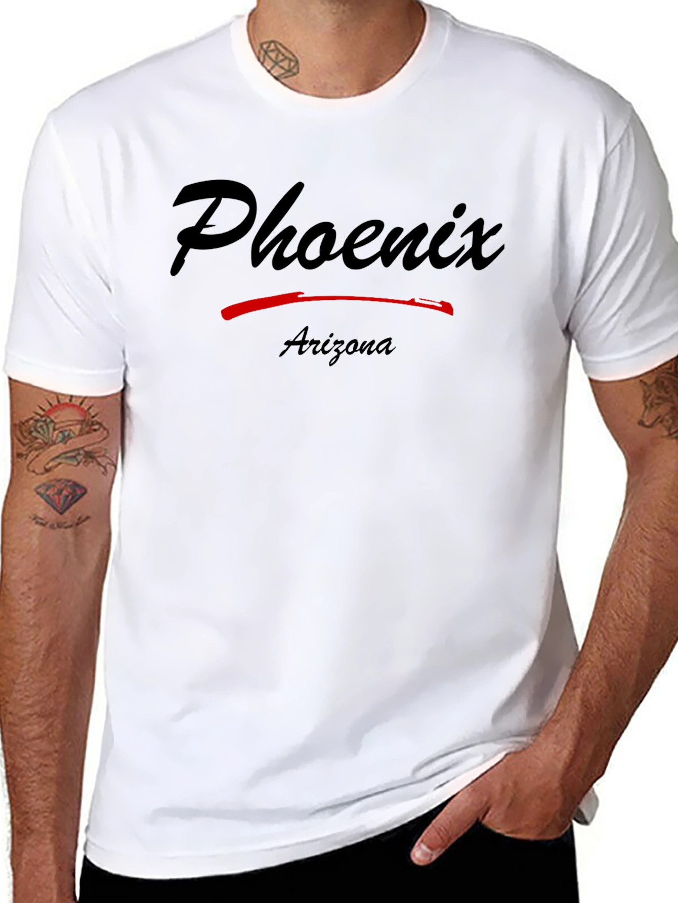 Phoenix Arizona Black Graphic T-Shirt