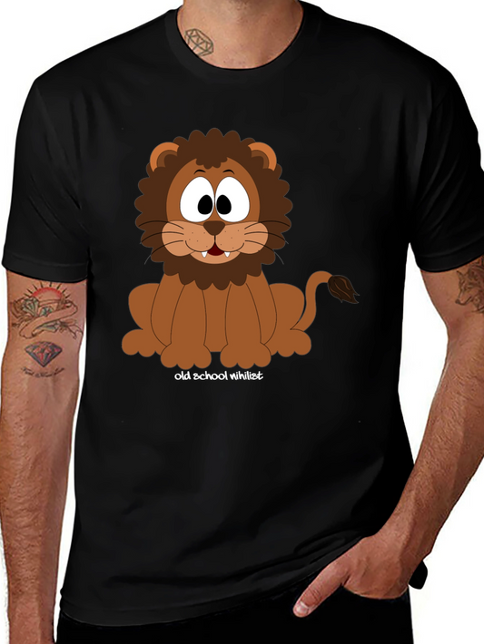 Cartoon Lion T-Shirt - Old School Nihilist