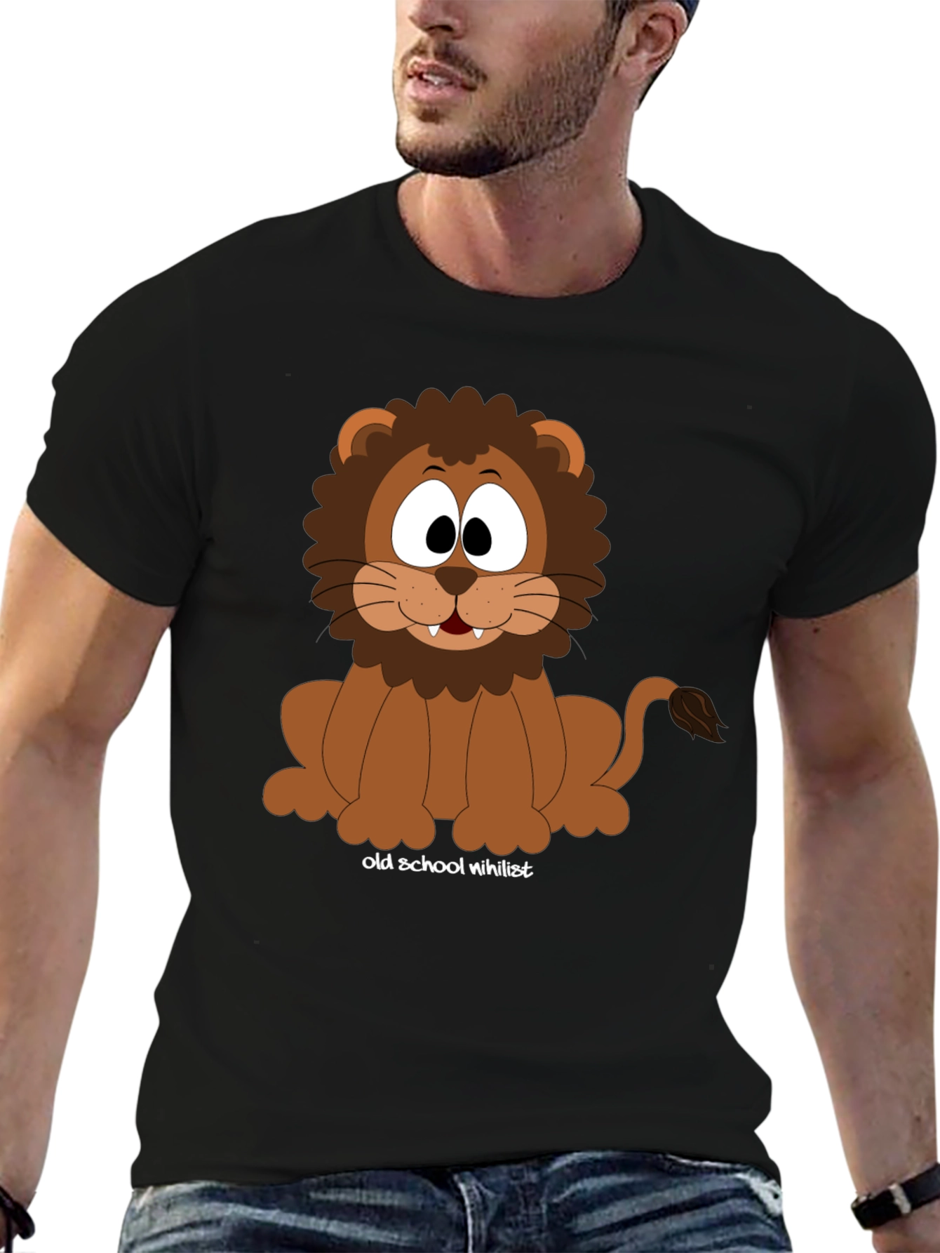 Cartoon Lion T-Shirt - Old School Nihilist