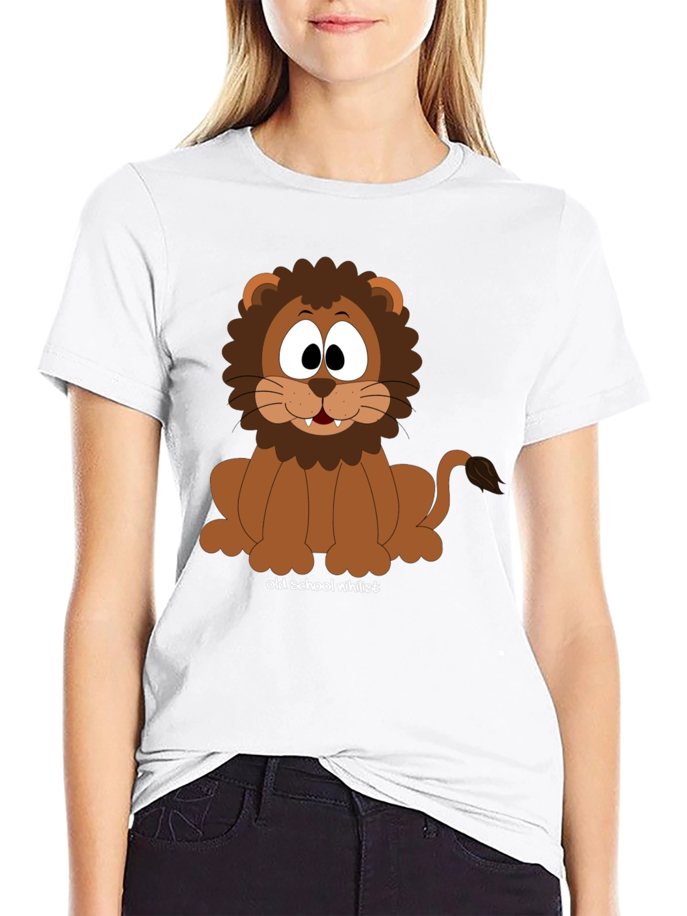 Cartoon Lion T-Shirt - Old School Nihilist
