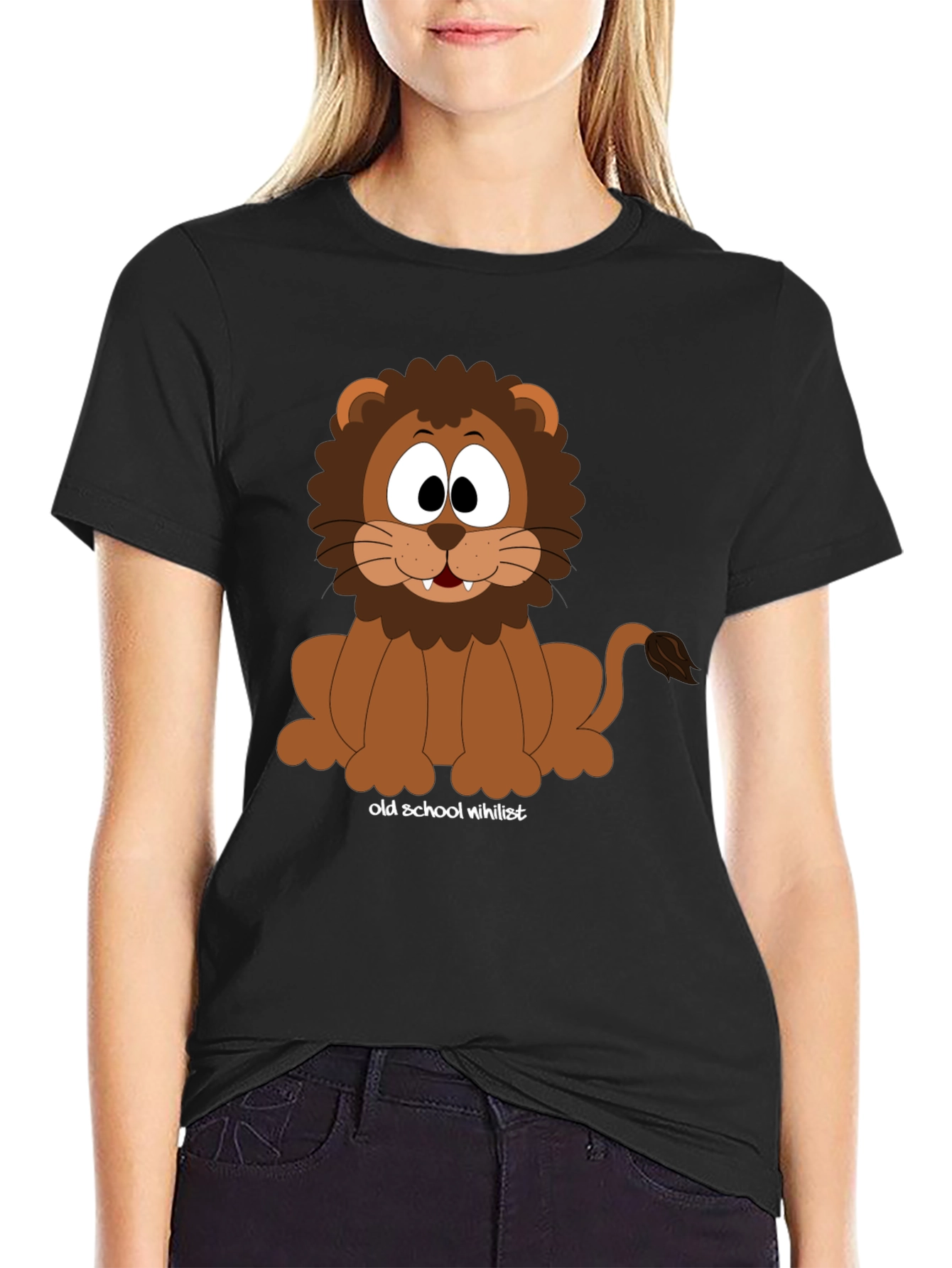 Cartoon Lion T-Shirt - Old School Nihilist
