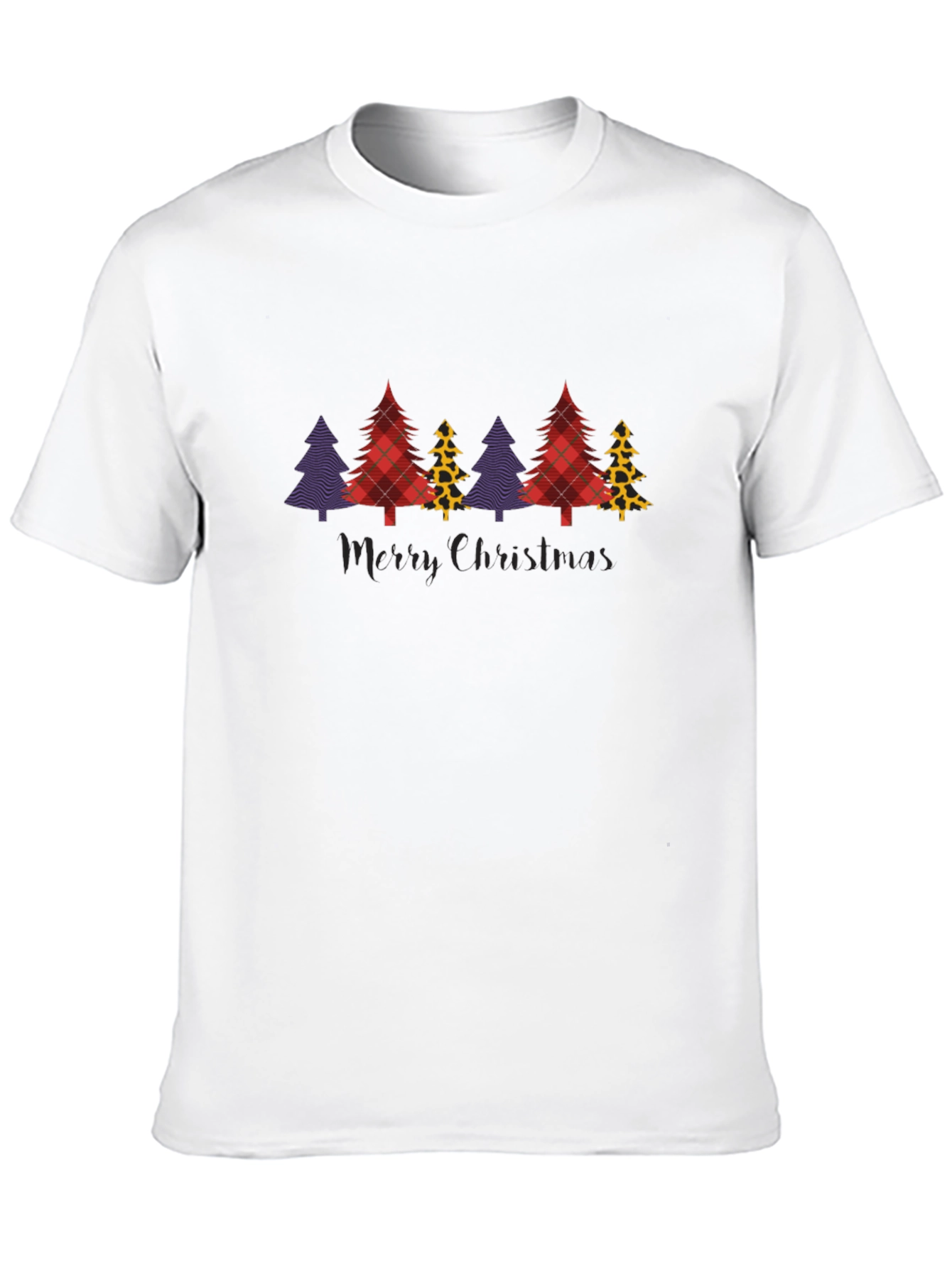 Merry Christmas Trees Graphic Tee - Unisex