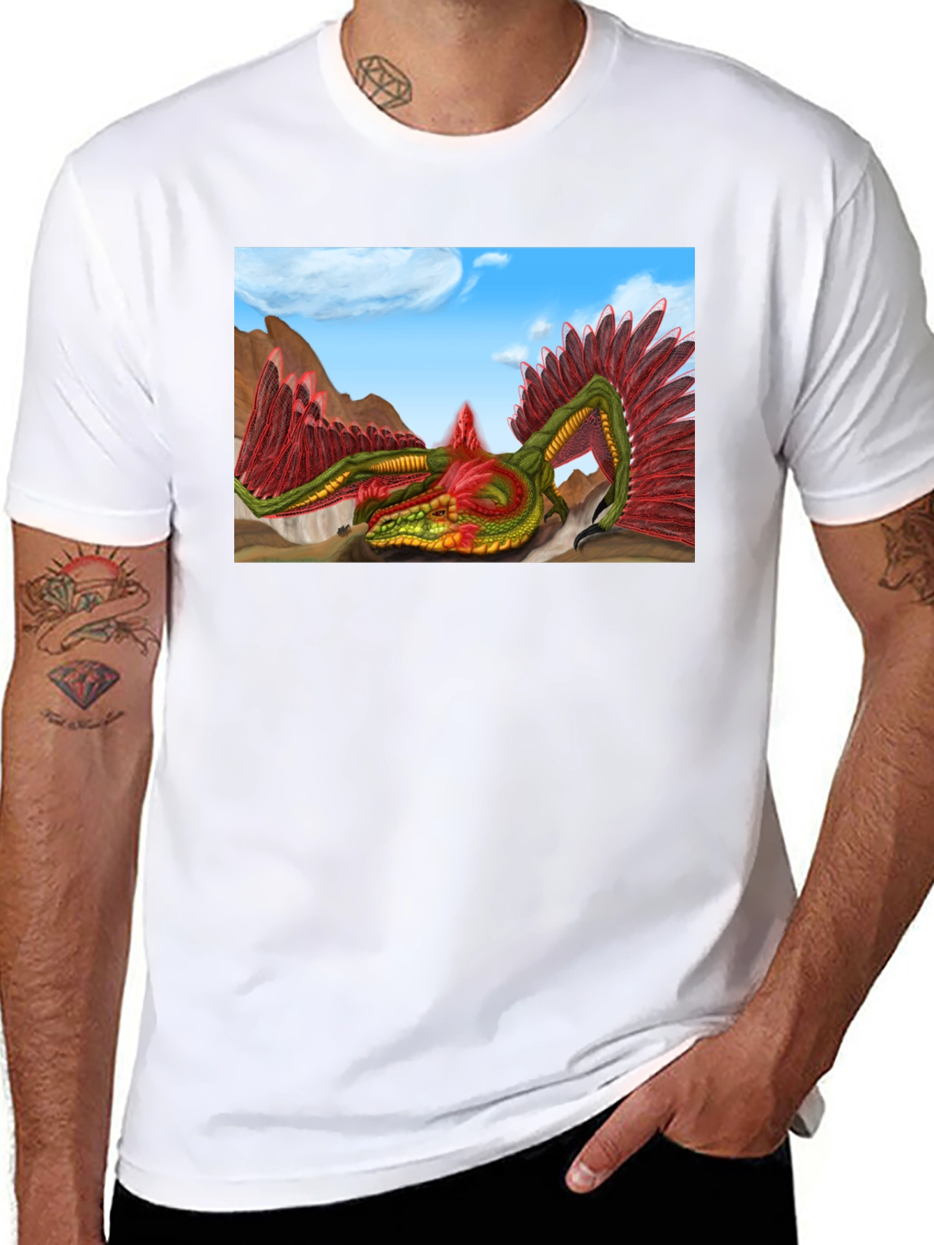 Quetzalcoatl Serpent Graphic Tee