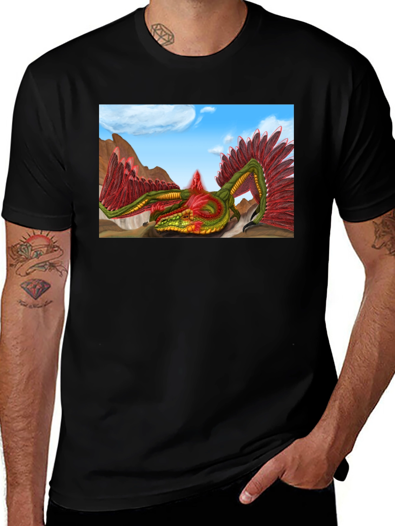 Quetzalcoatl Serpent Graphic Tee