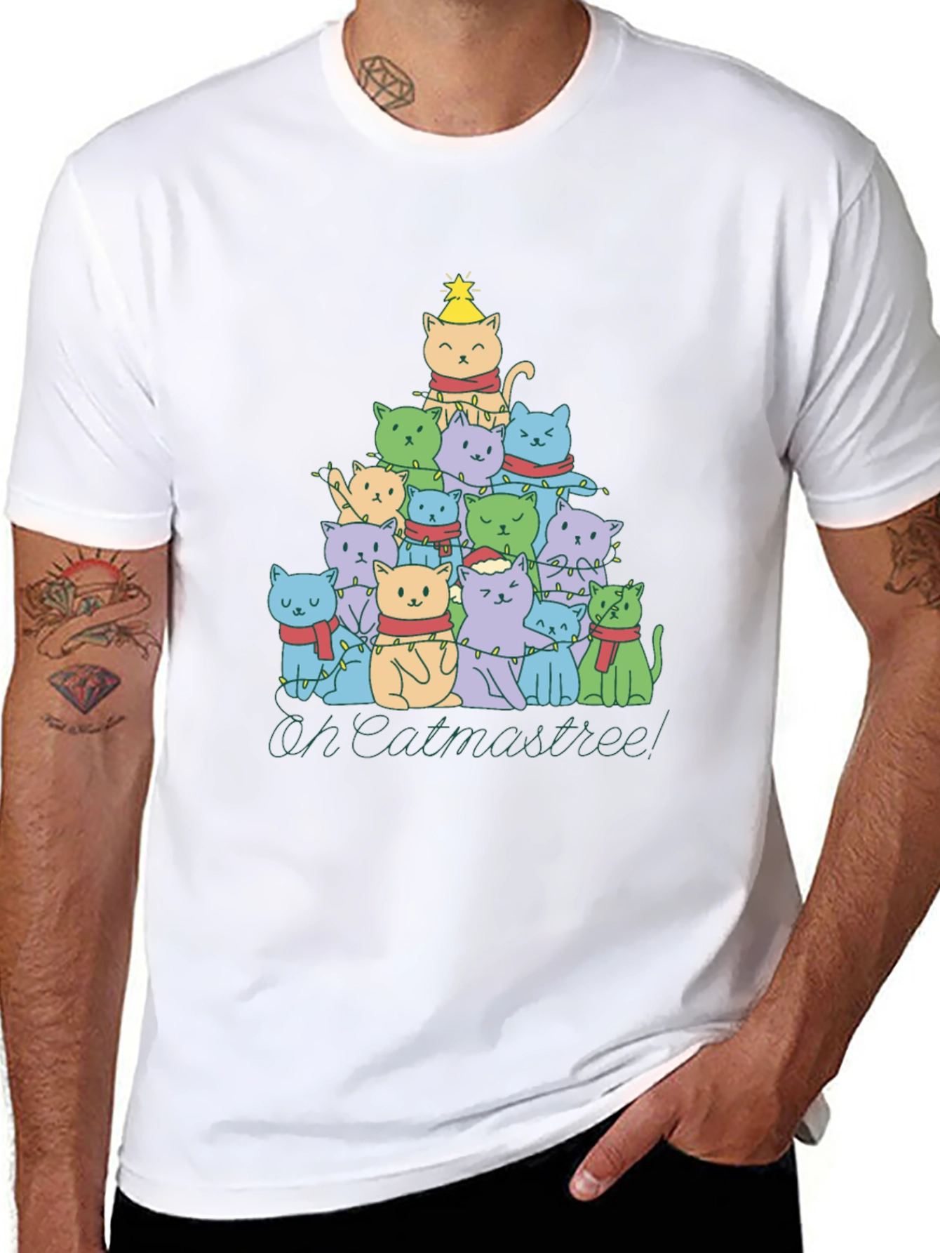 Oh Catmastree! Christmas Cats T-Shirt