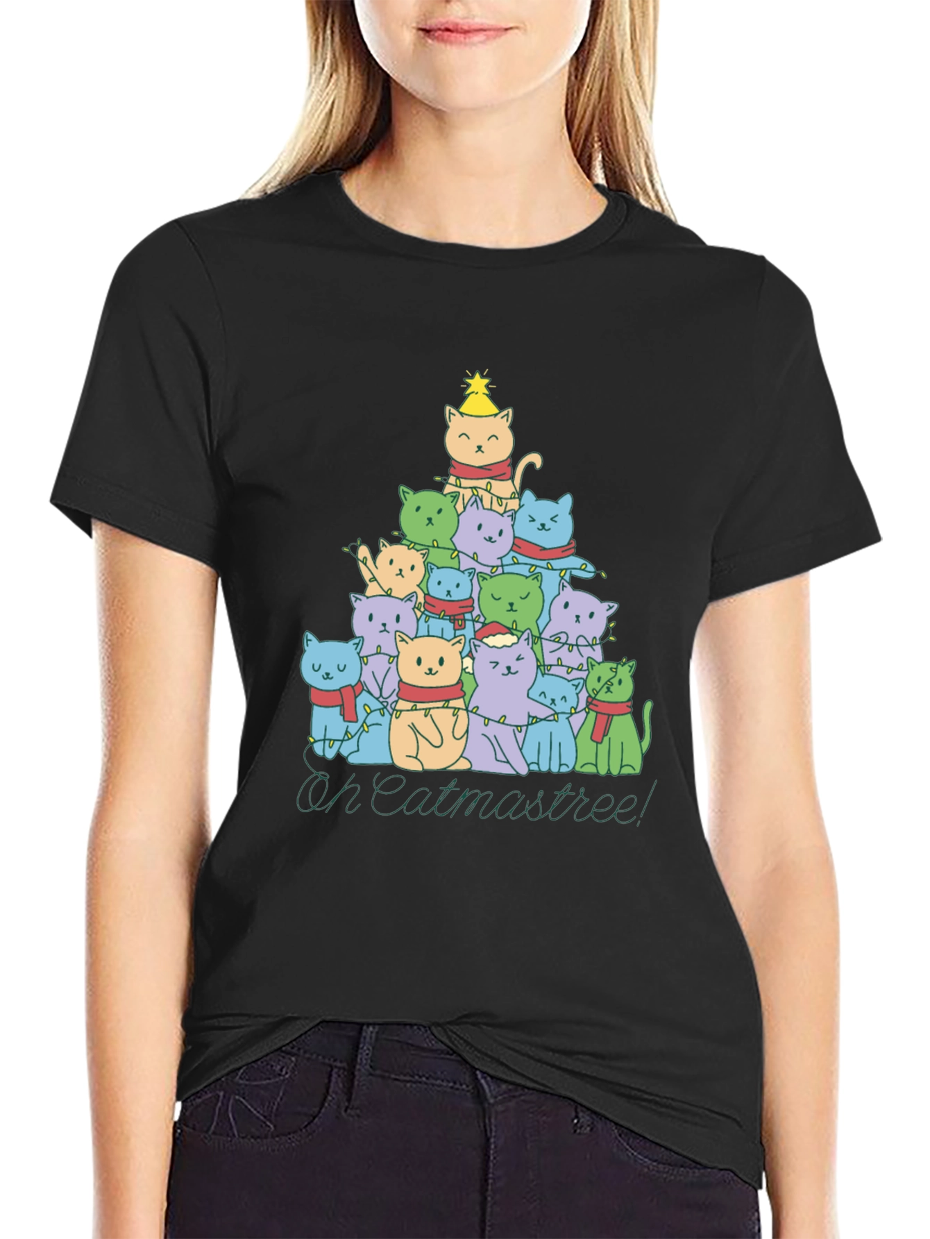 Oh Catmastree! Christmas Cats T-Shirt