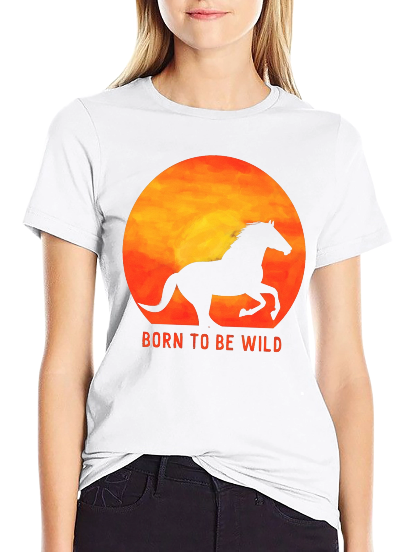 Born to Be Wild Horse Graphic Tee