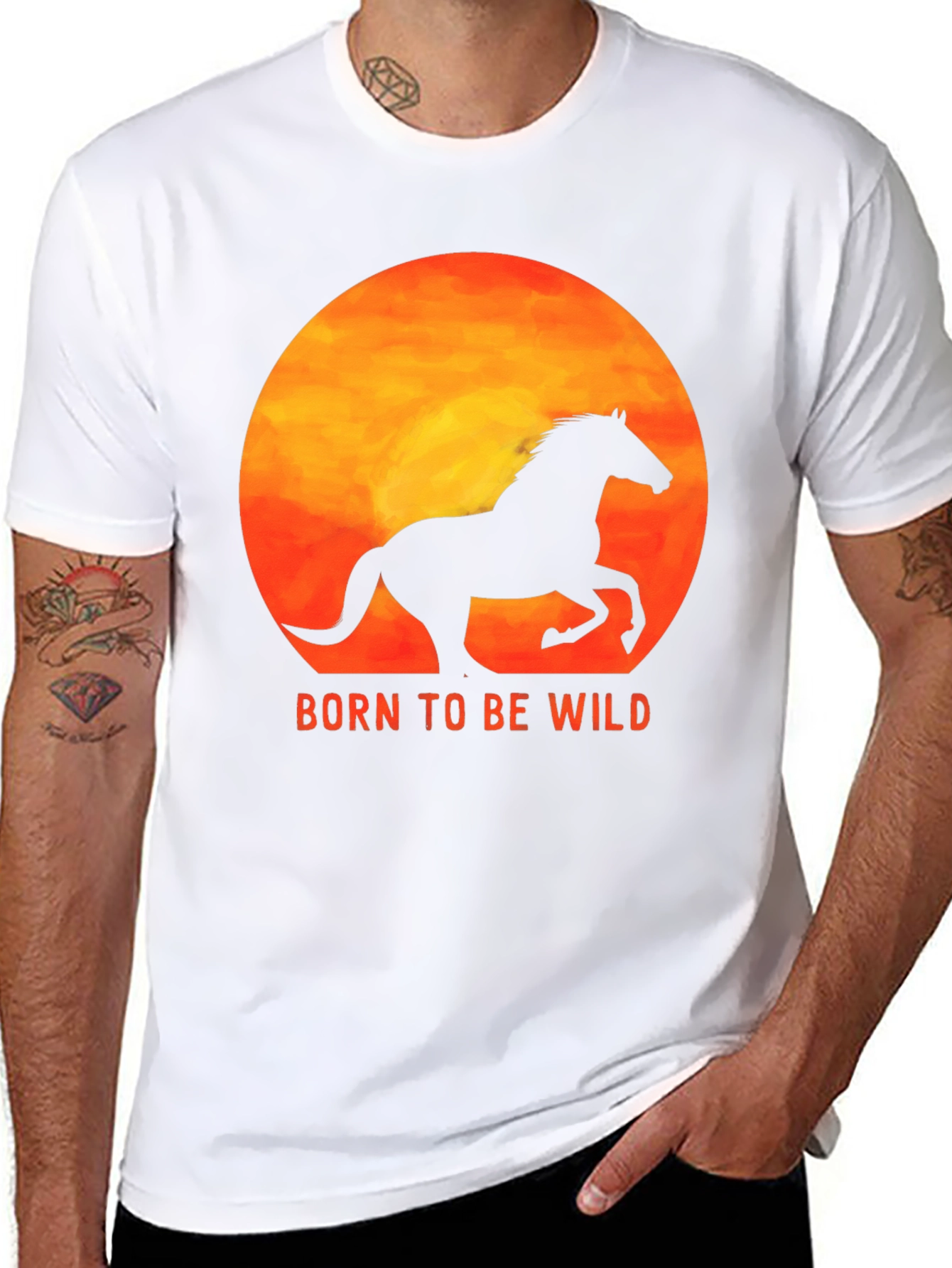 Born to Be Wild Horse Graphic Tee