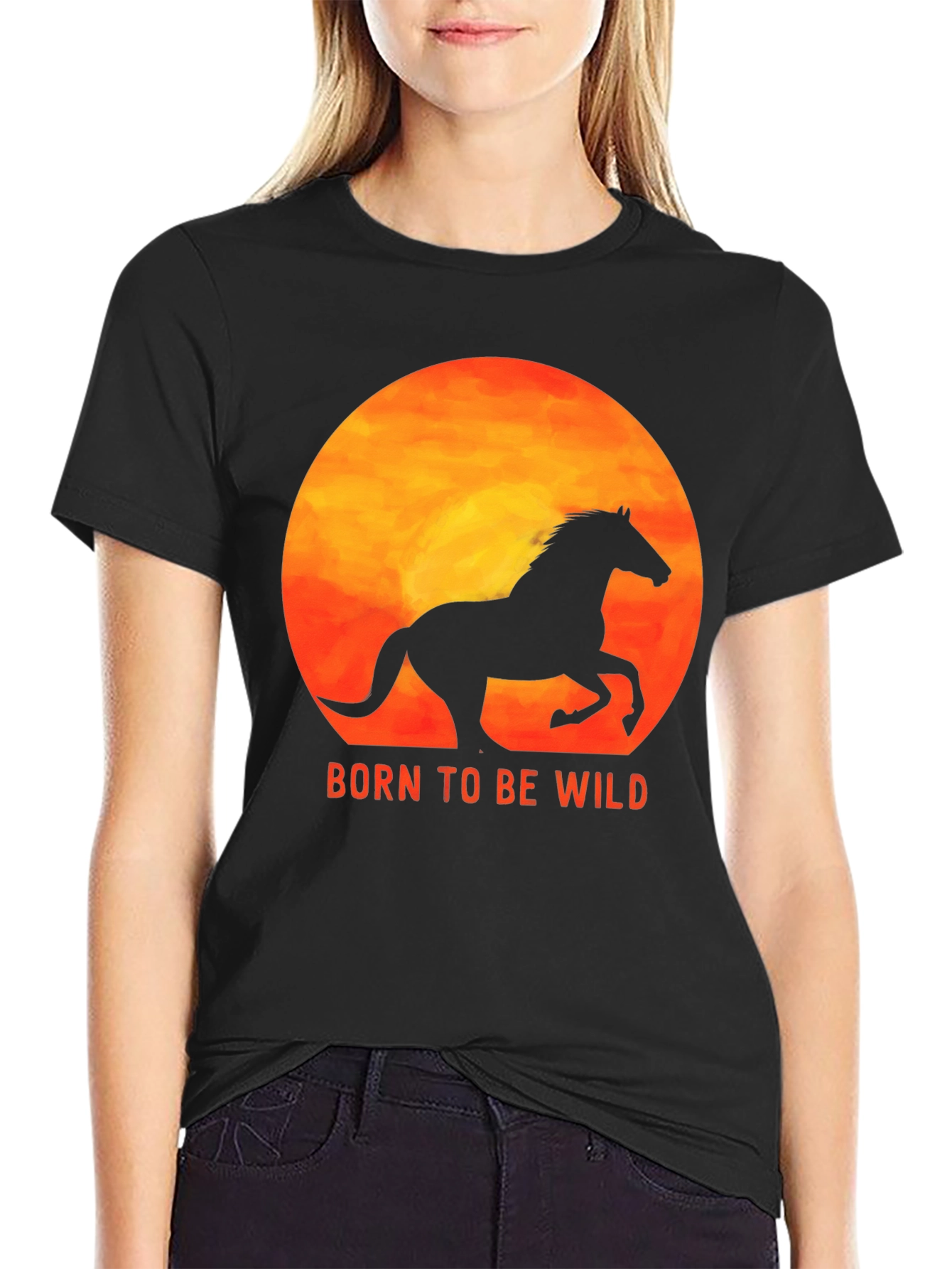 Born to Be Wild Horse Graphic Tee