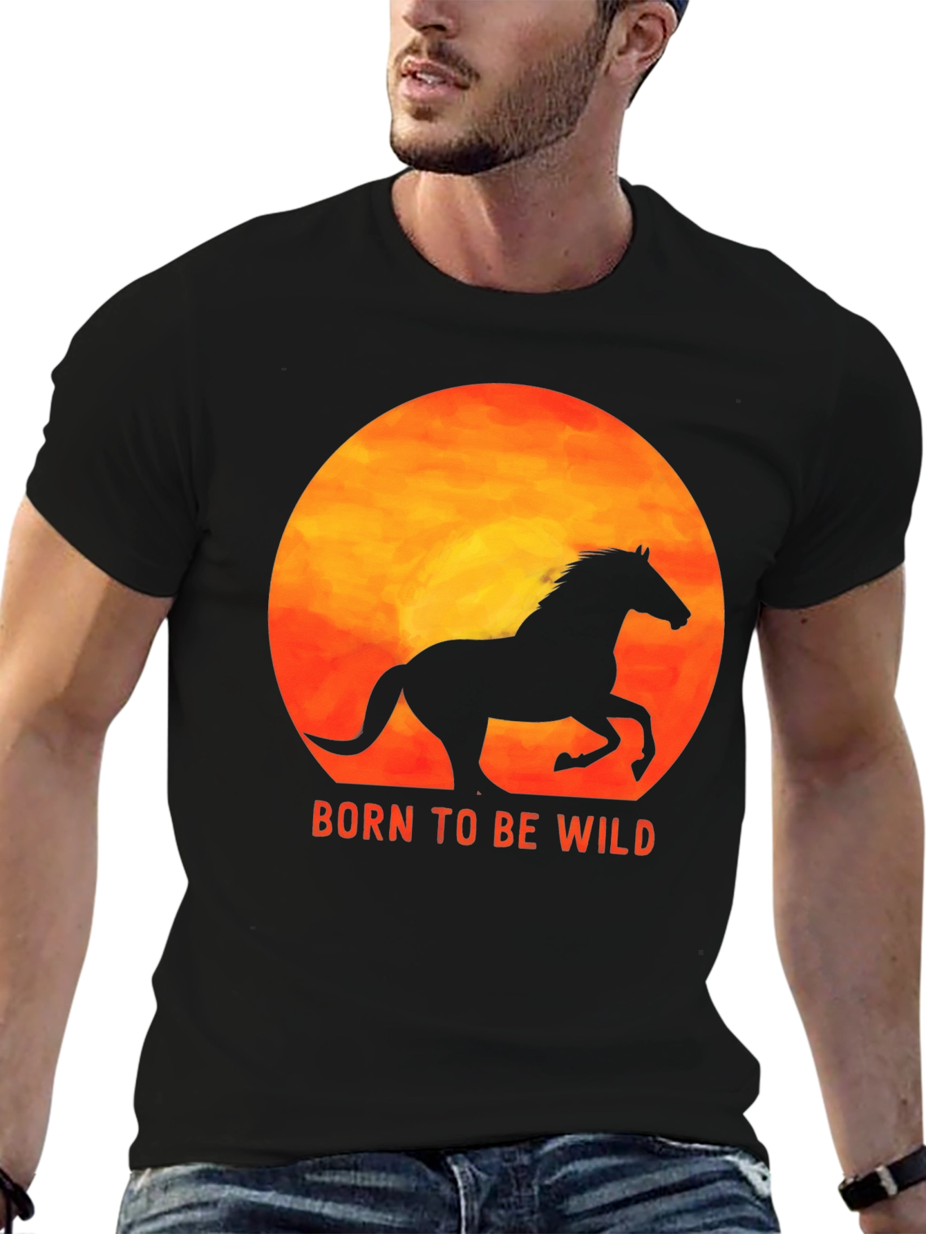 Born to Be Wild Horse Graphic Tee