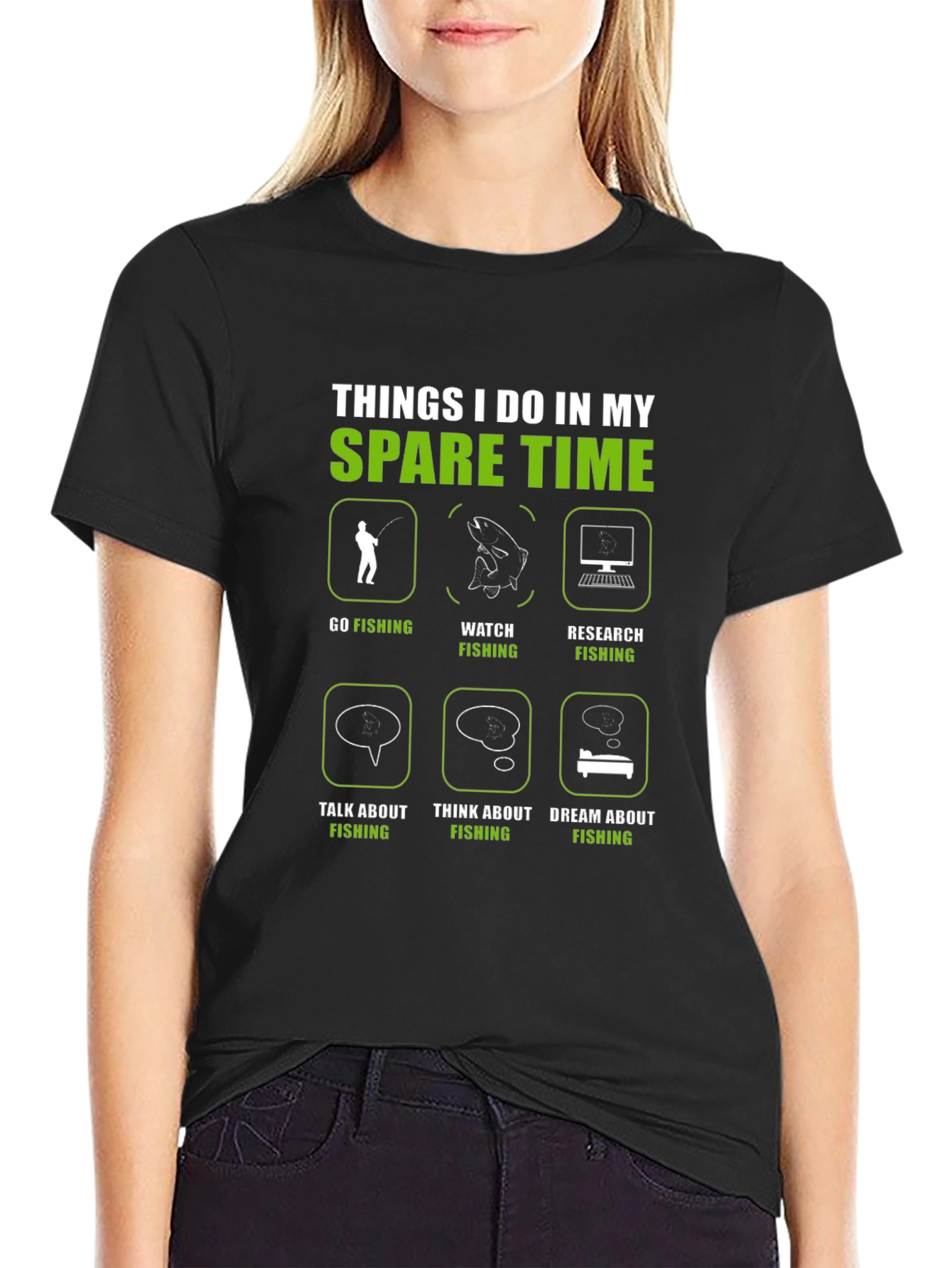 Fishing Spare Time Graphic Tee
