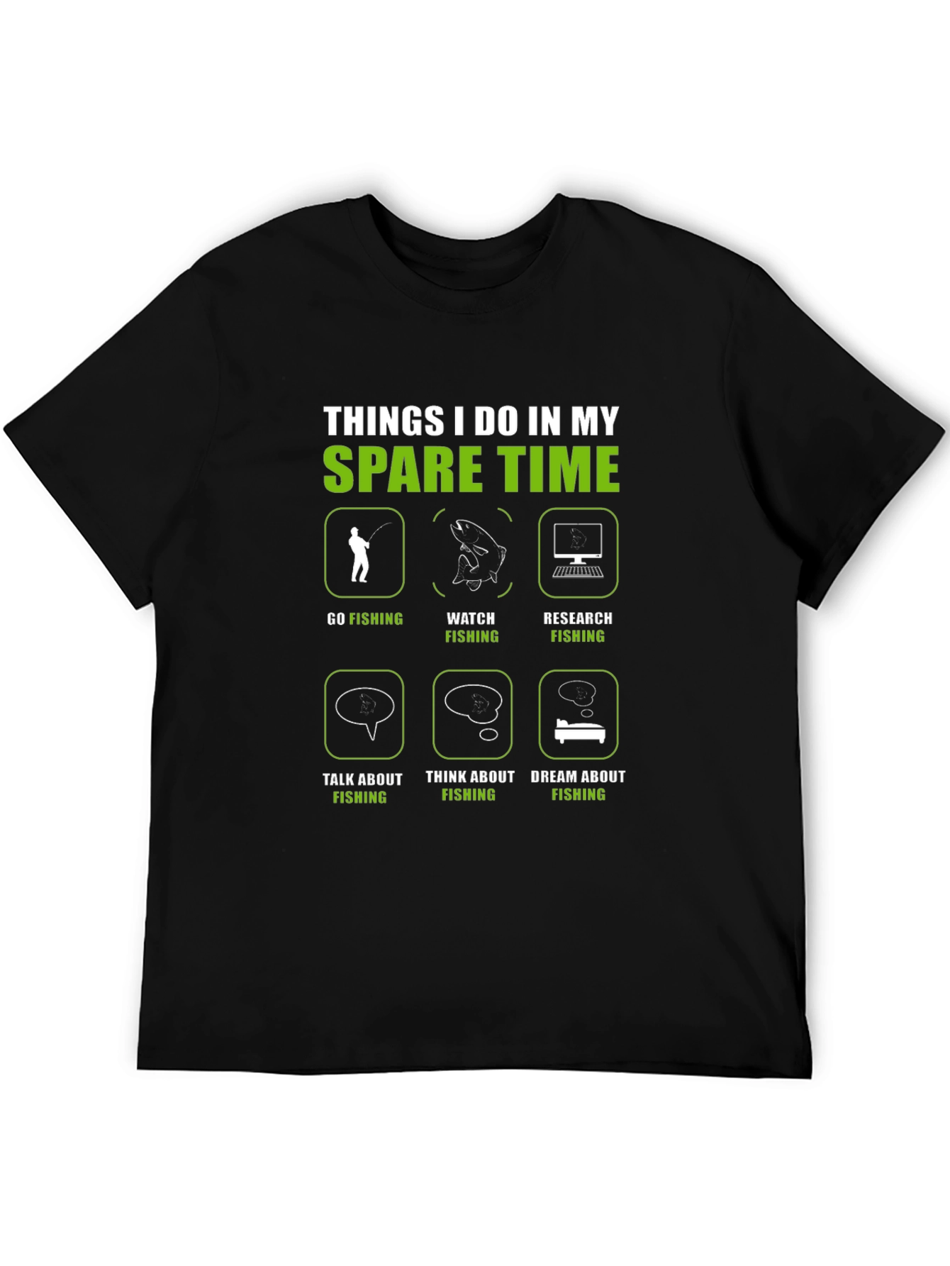 Fishing Spare Time Graphic Tee