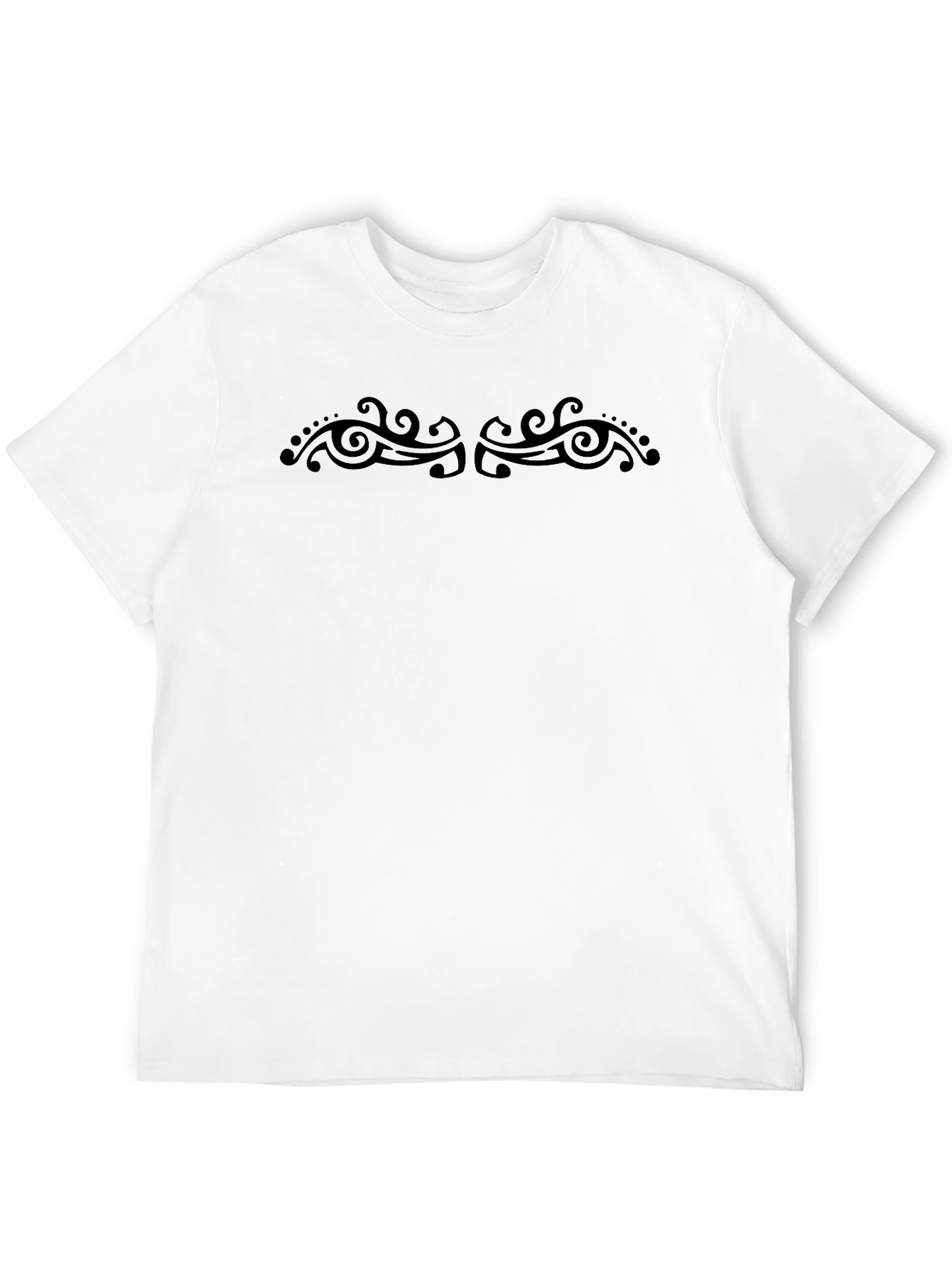 Tribal Design Black T-Shirt