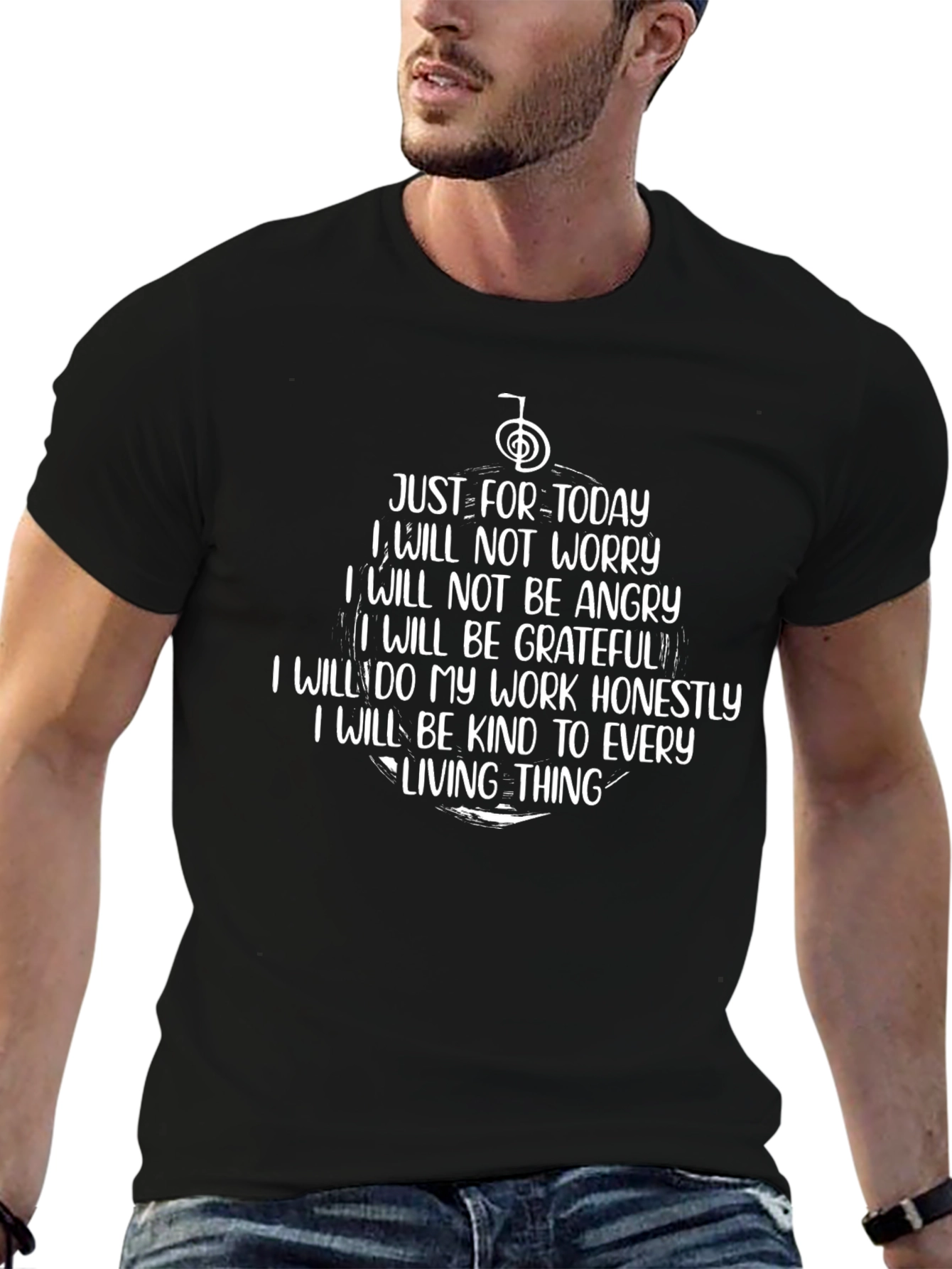 Inspirational Just For Today Graphic Tee