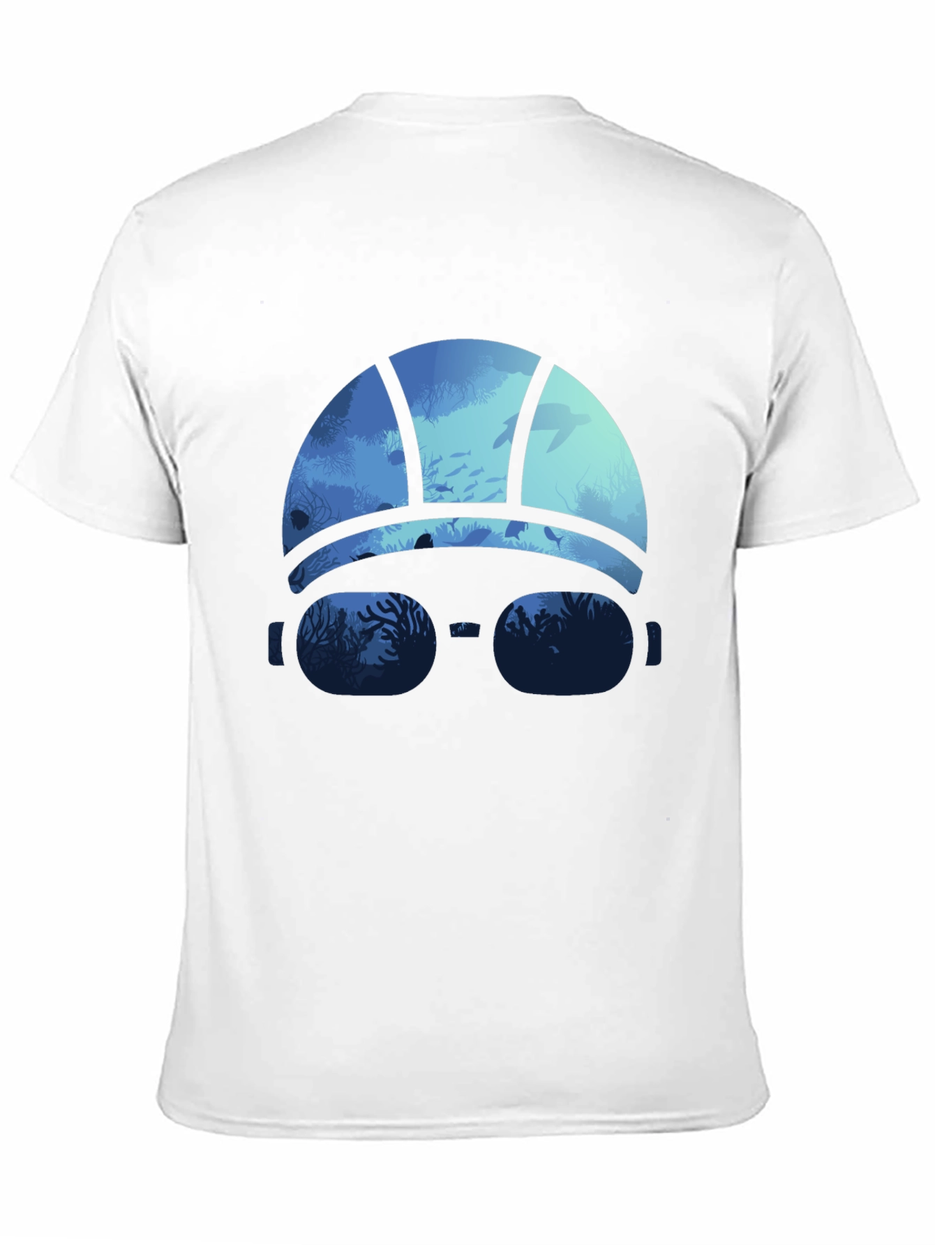 Ocean Diver Graphic Tee - Black Cotton T-Shirt