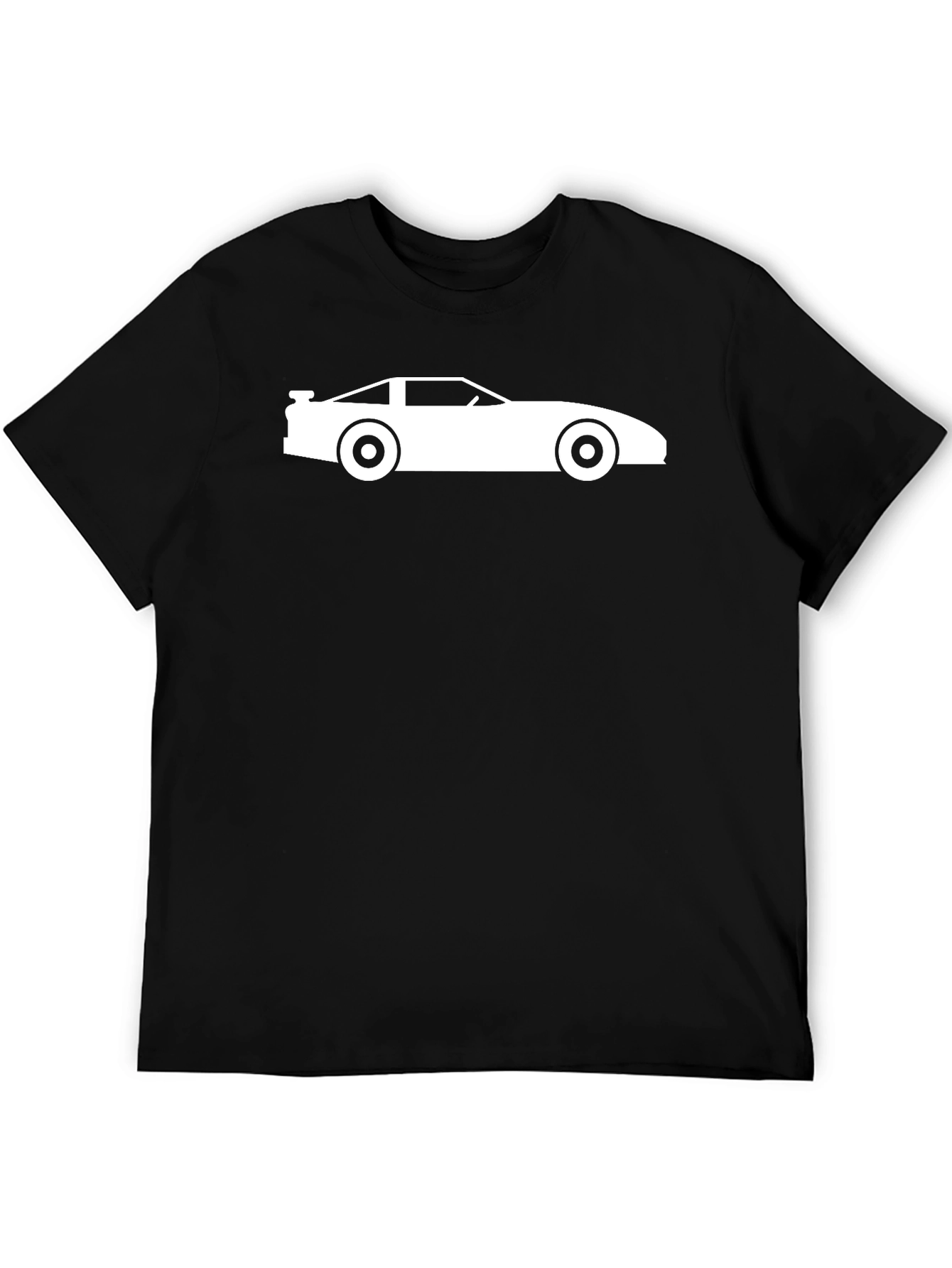 Retro Car Silhouette Black T-Shirt