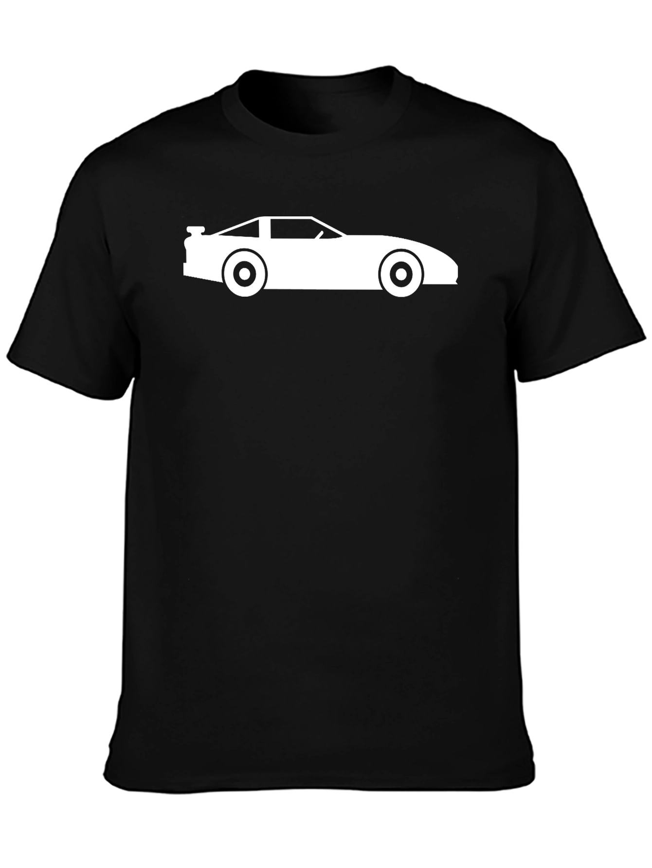 Retro Car Silhouette Black T-Shirt