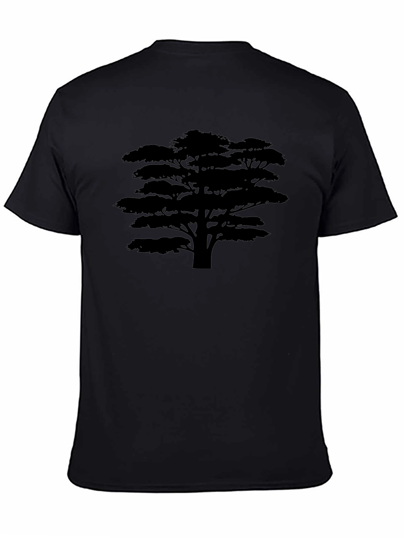 Silhouette Tree Graphic Black T-Shirt