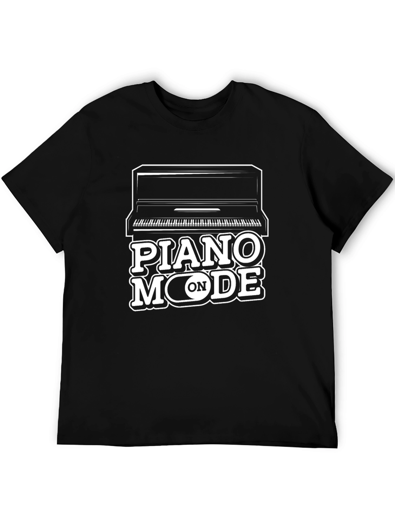 Piano Mode On T-Shirt - Music Lover Tee
