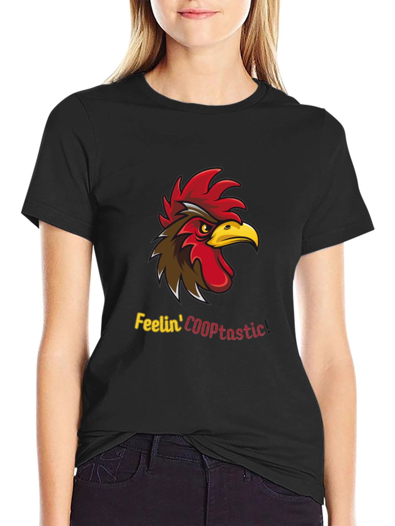 Feelin COOPtastic Rooster Graphic T-Shirt