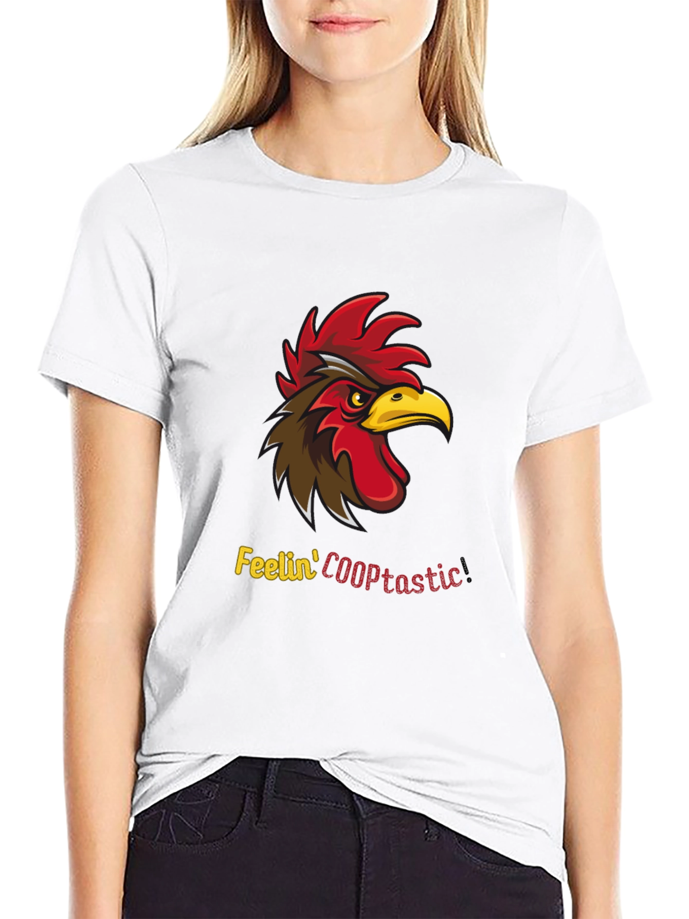 Feelin COOPtastic Rooster Graphic T-Shirt