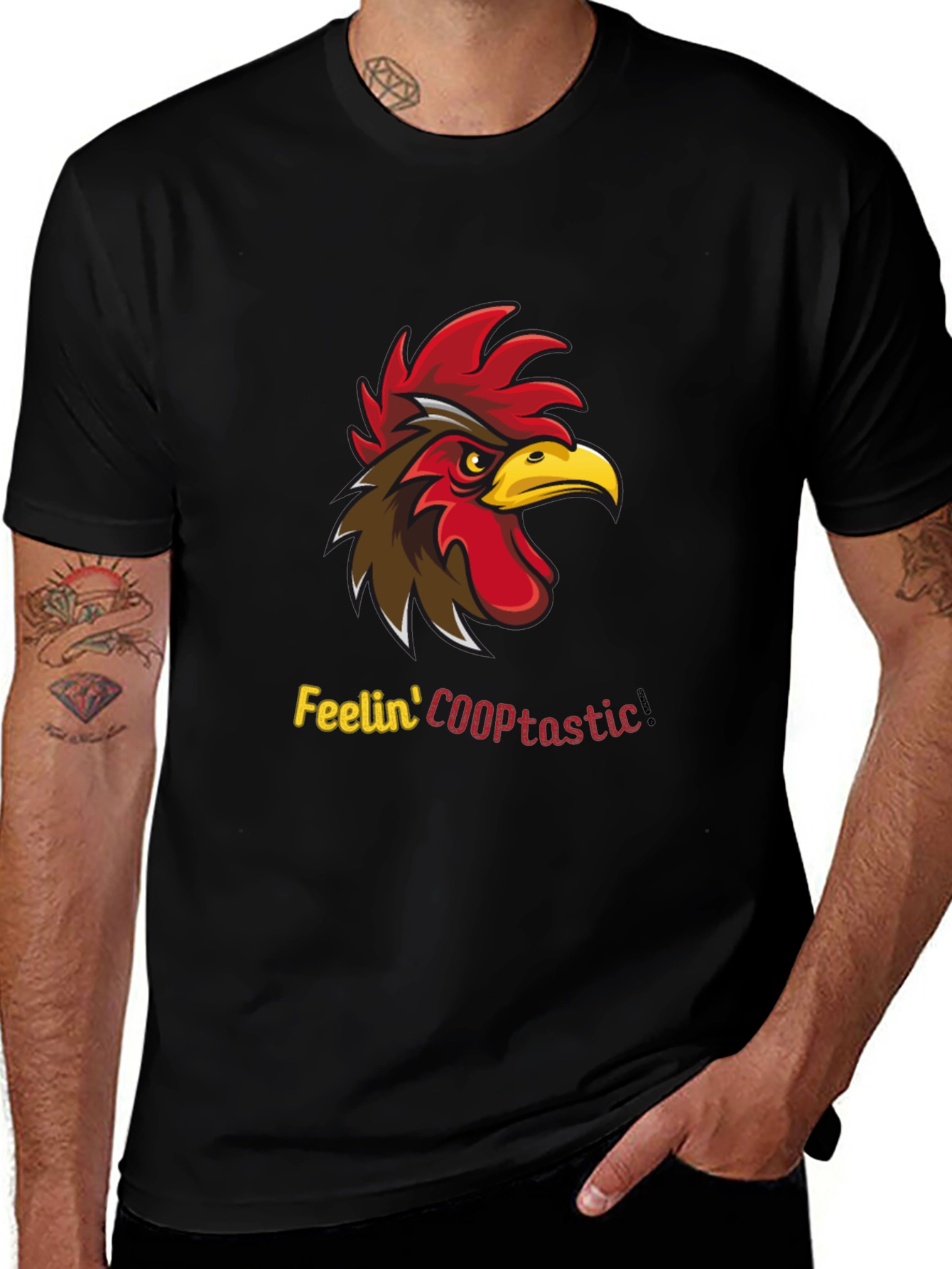 Feelin COOPtastic Rooster Graphic T-Shirt