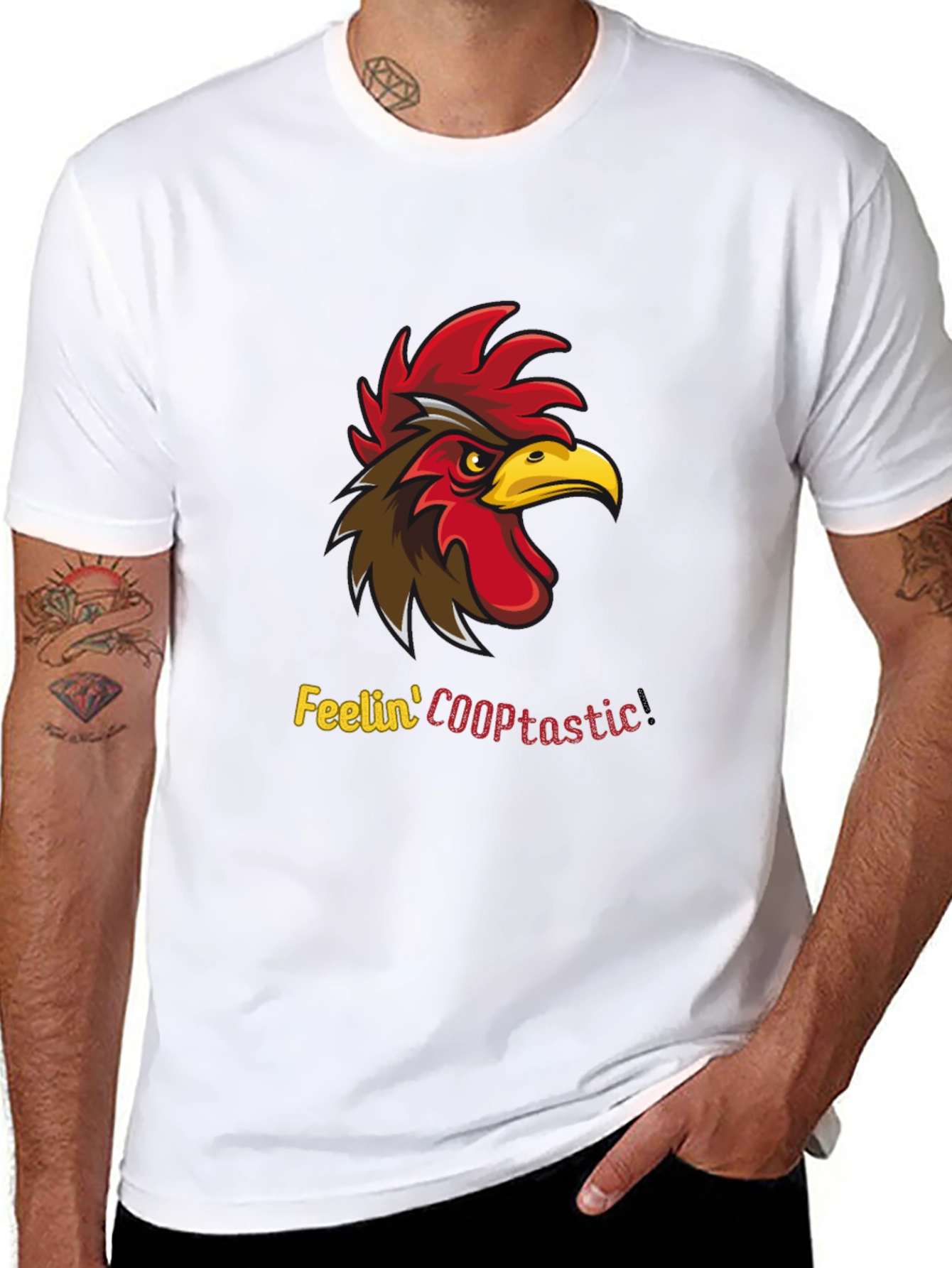 Feelin COOPtastic Rooster Graphic T-Shirt