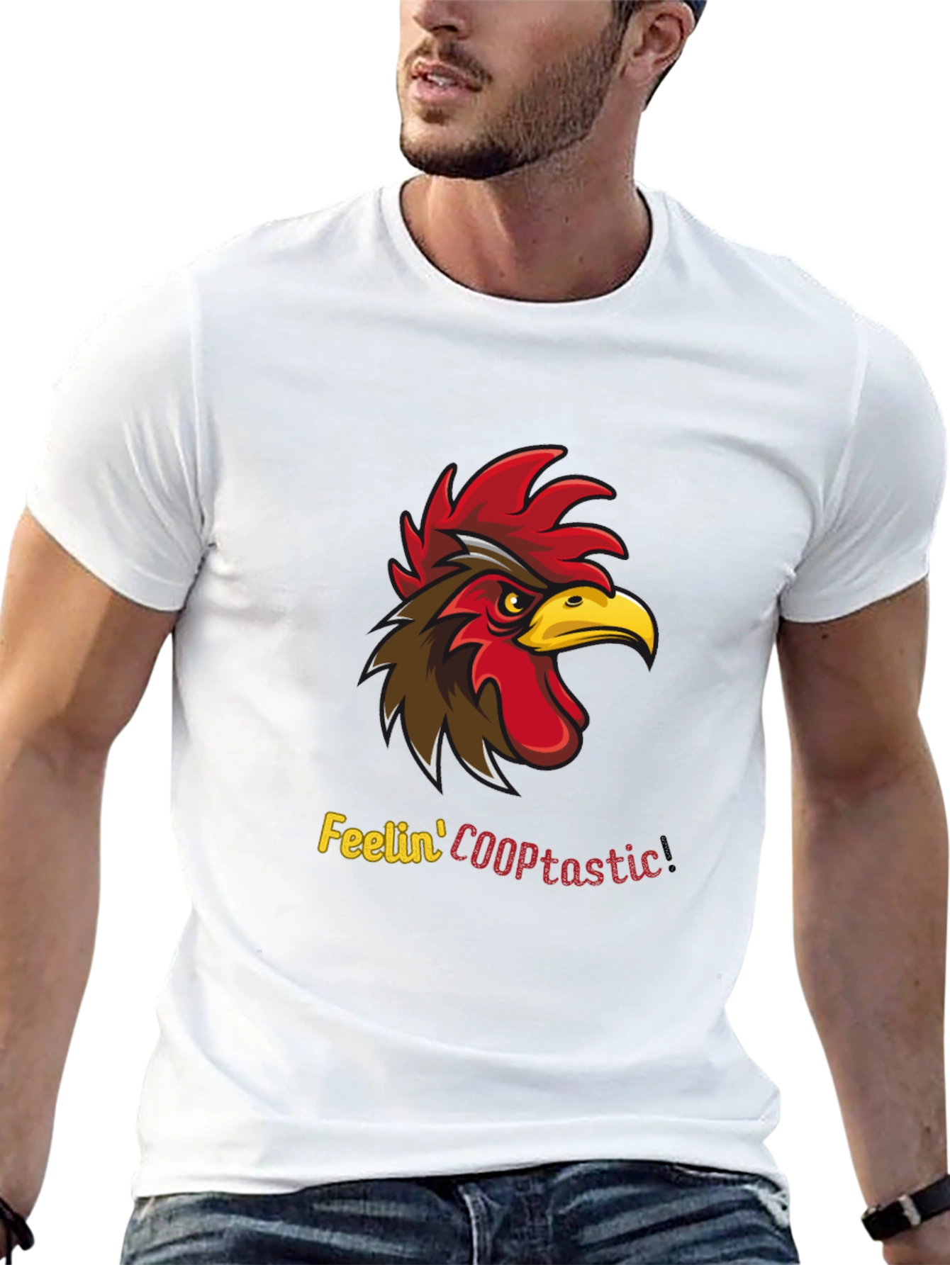 Feelin COOPtastic Rooster Graphic T-Shirt