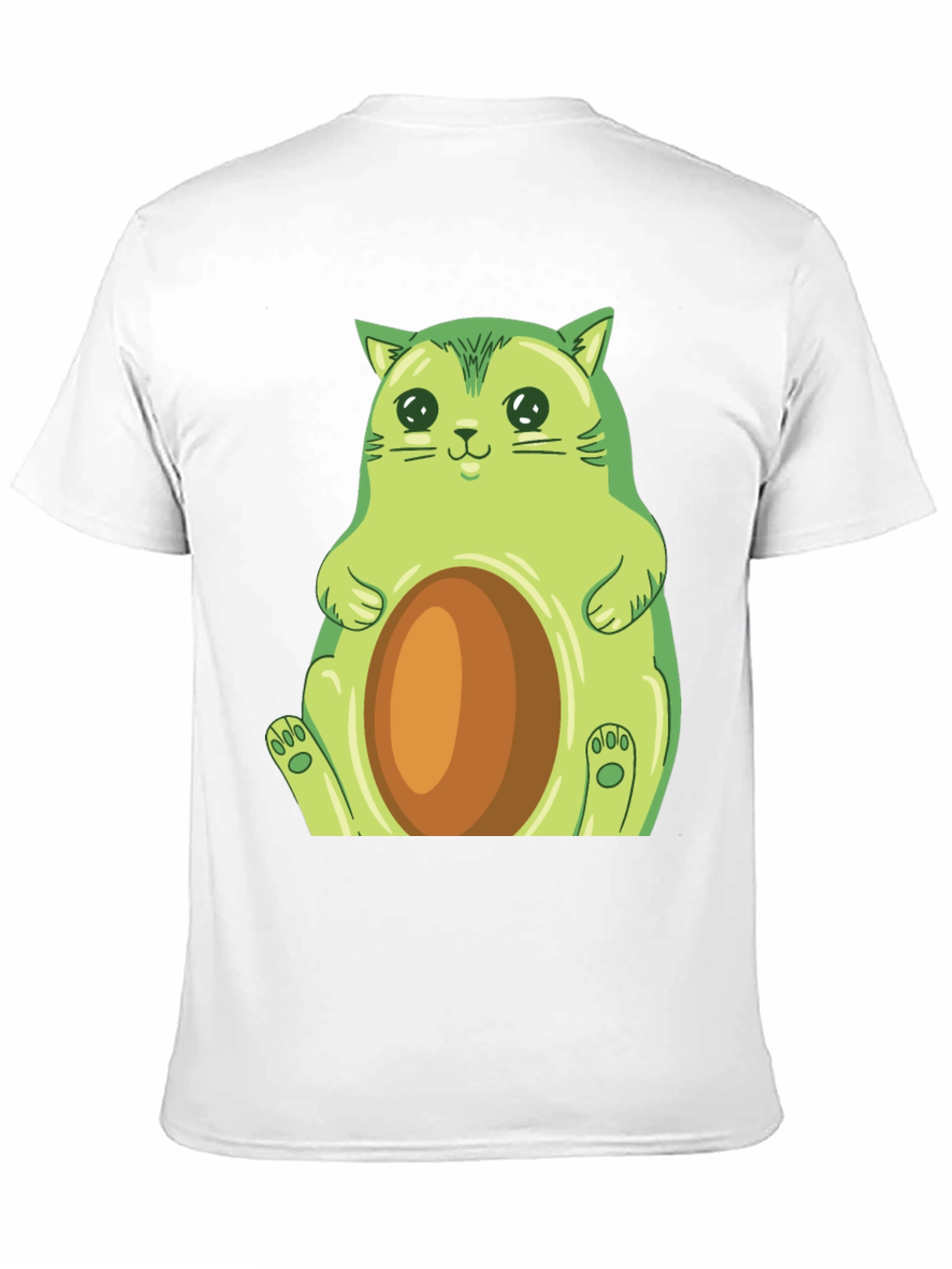 Avocado Cat Graphic T-Shirt - Cute & Comfy!