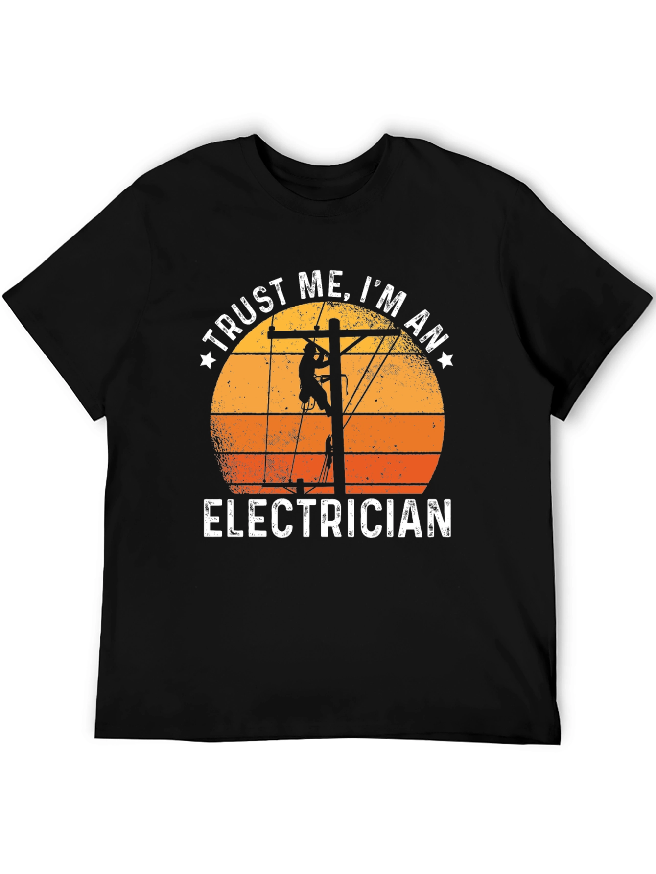 Trust Me Im An Electrician Black T-Shirt